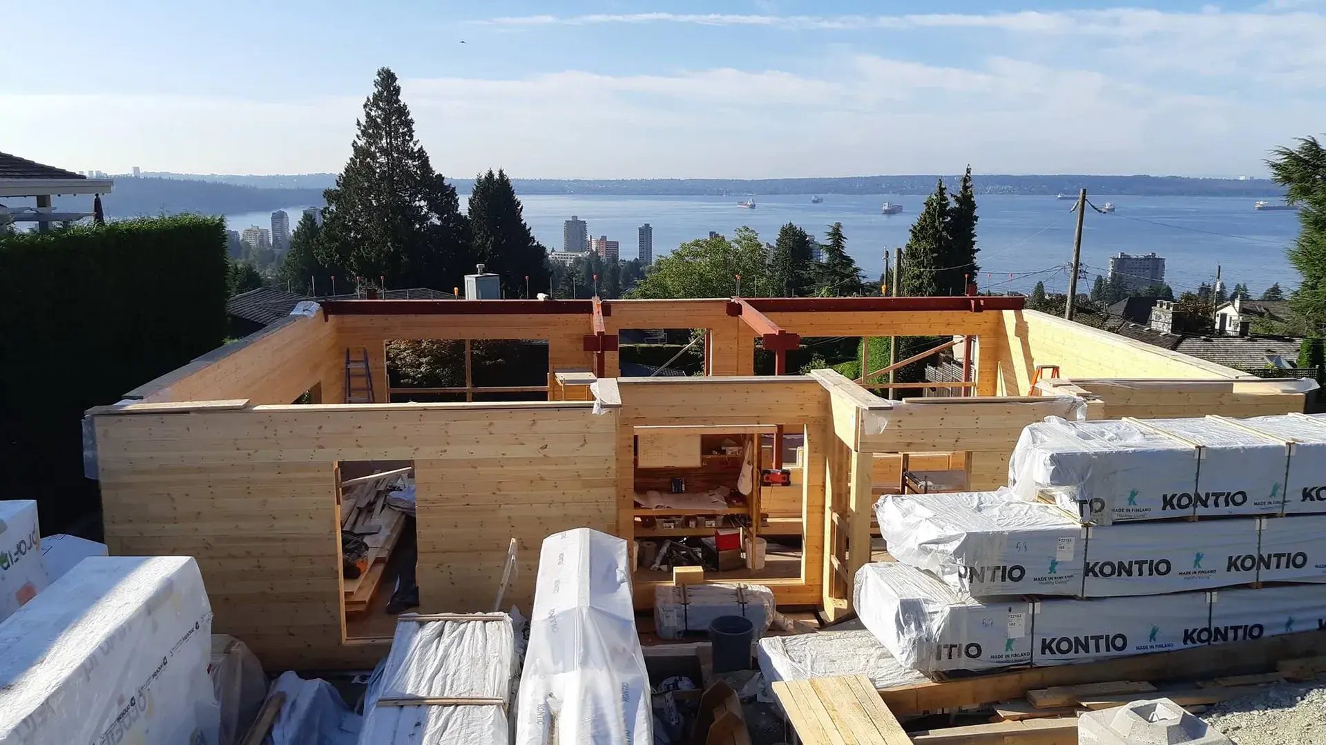 Maison Kontio en construction