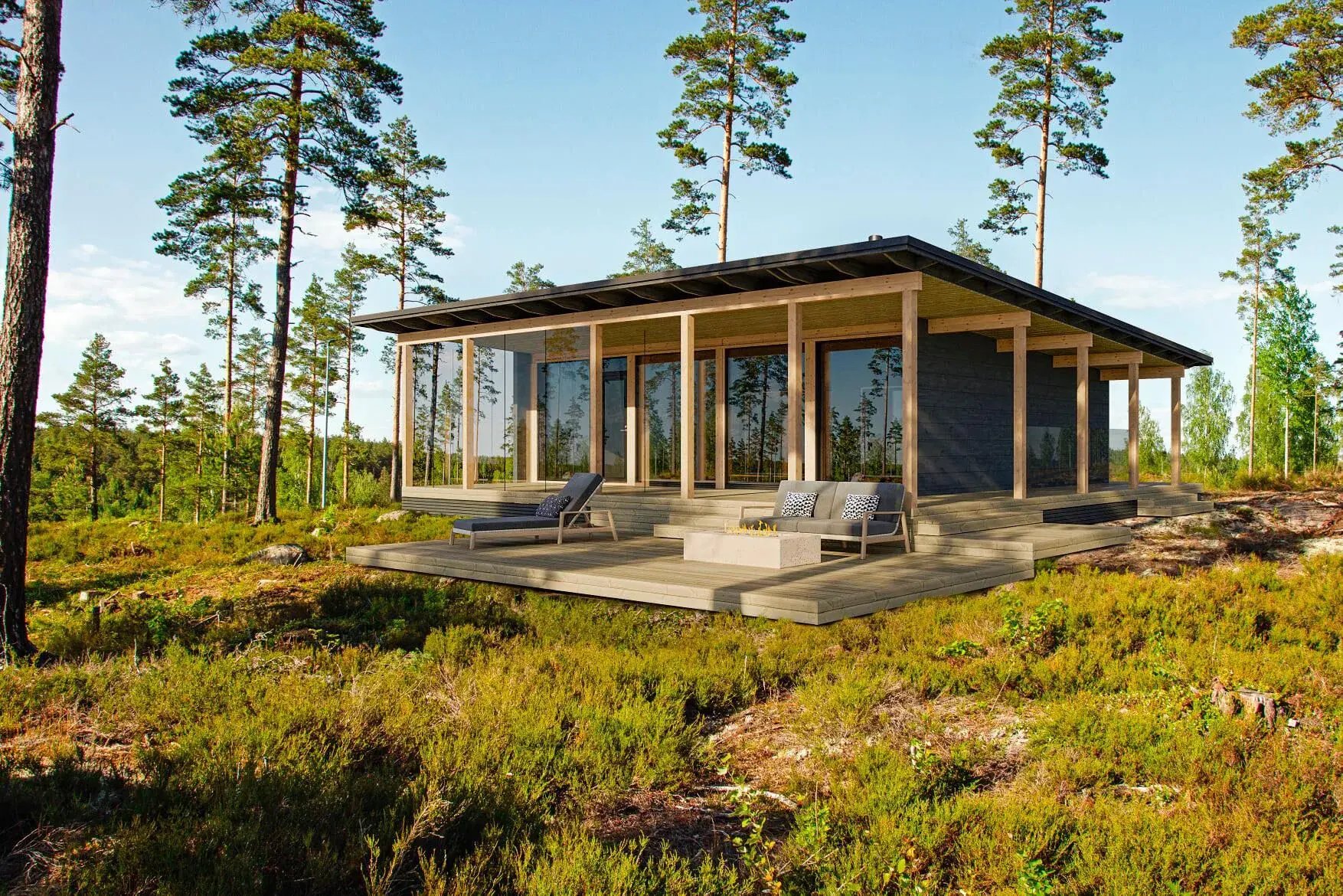 Chalet en bois pour une annexe