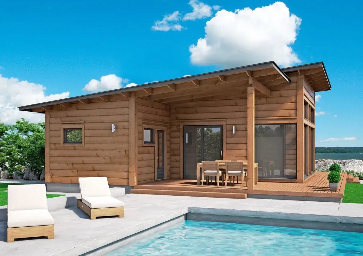Maison toit mono pente Eco Archipel