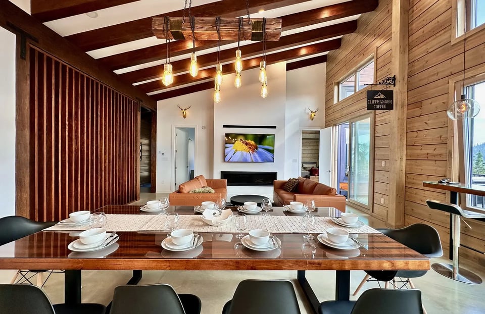 Intérieur chalet au Canada