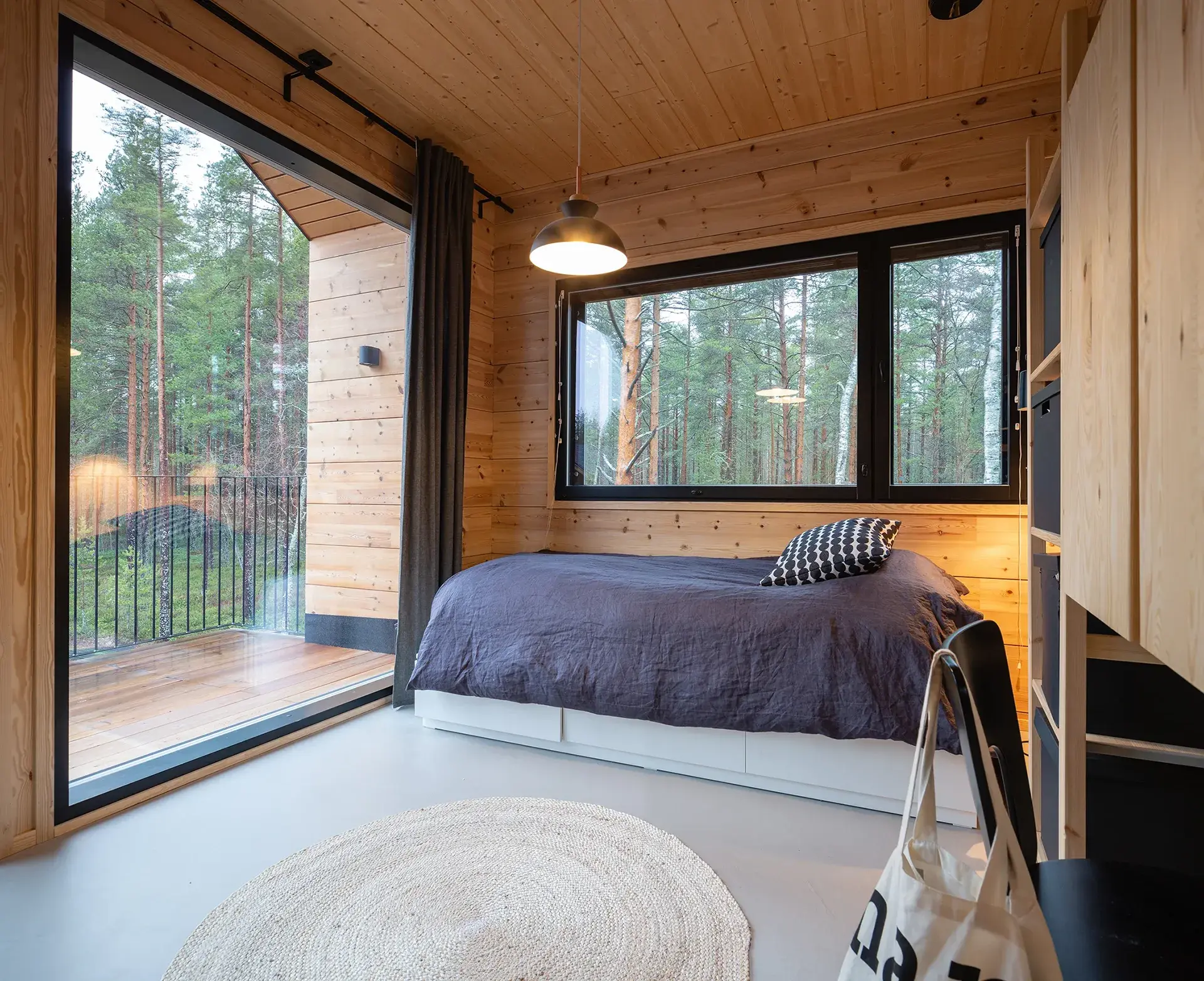 Chambre avec un lit simple