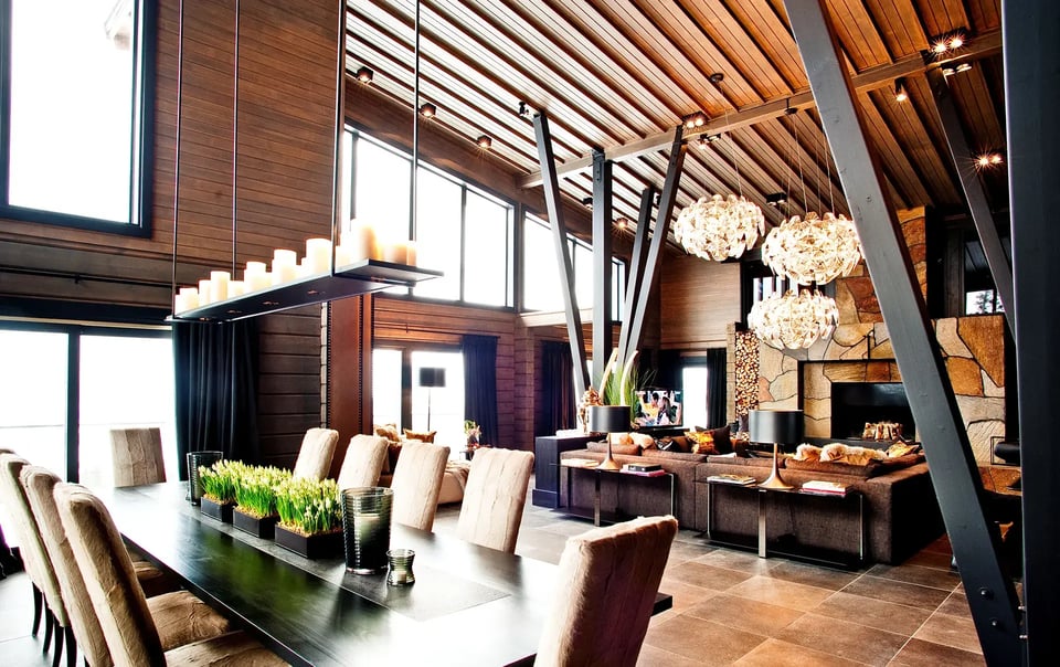 Intérieur chalet de luxe