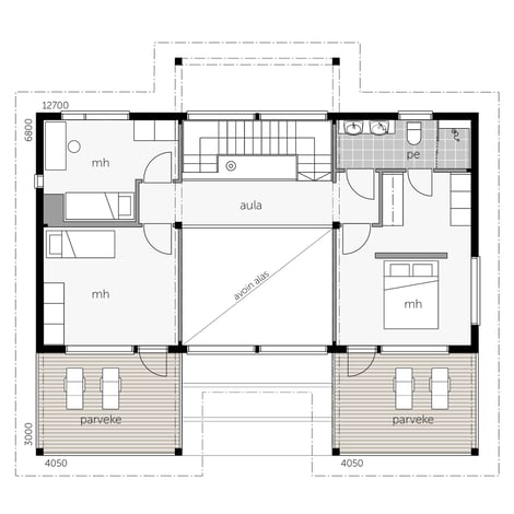 Villa_Myotatuuli_Hill_House_pohja_2_kerros