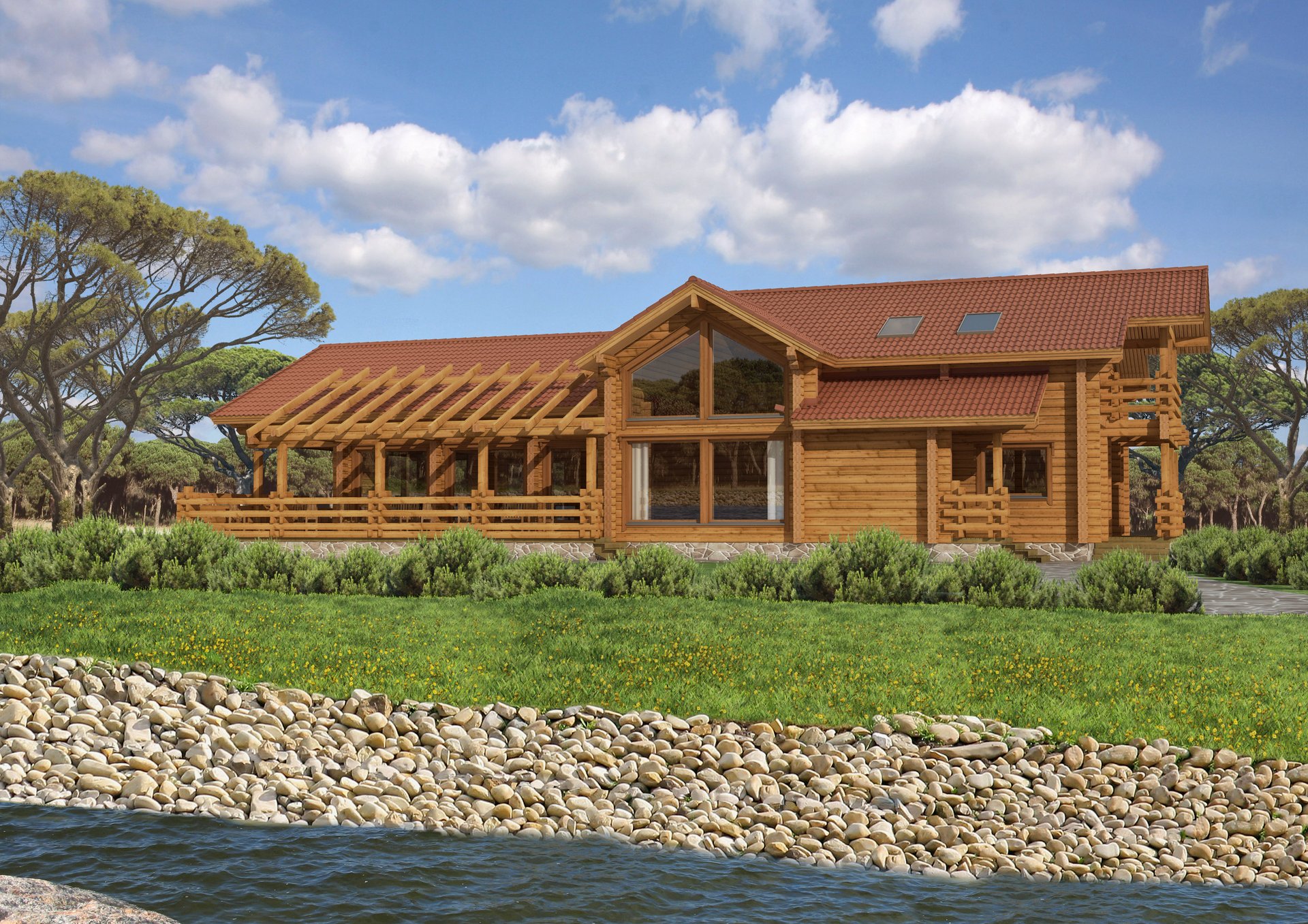 River Clubhouse - Log Building