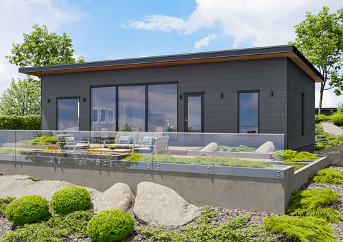 Kontio_Hill_House_82B_pulpettikatto_hirsitalo_moderni