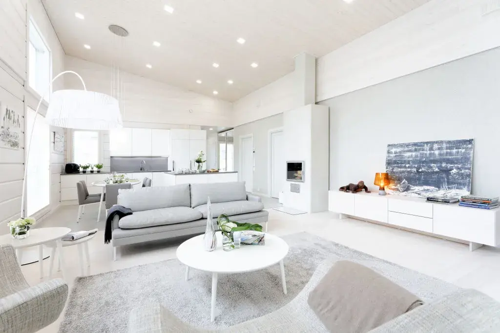 Intérieur bois, couleur douce