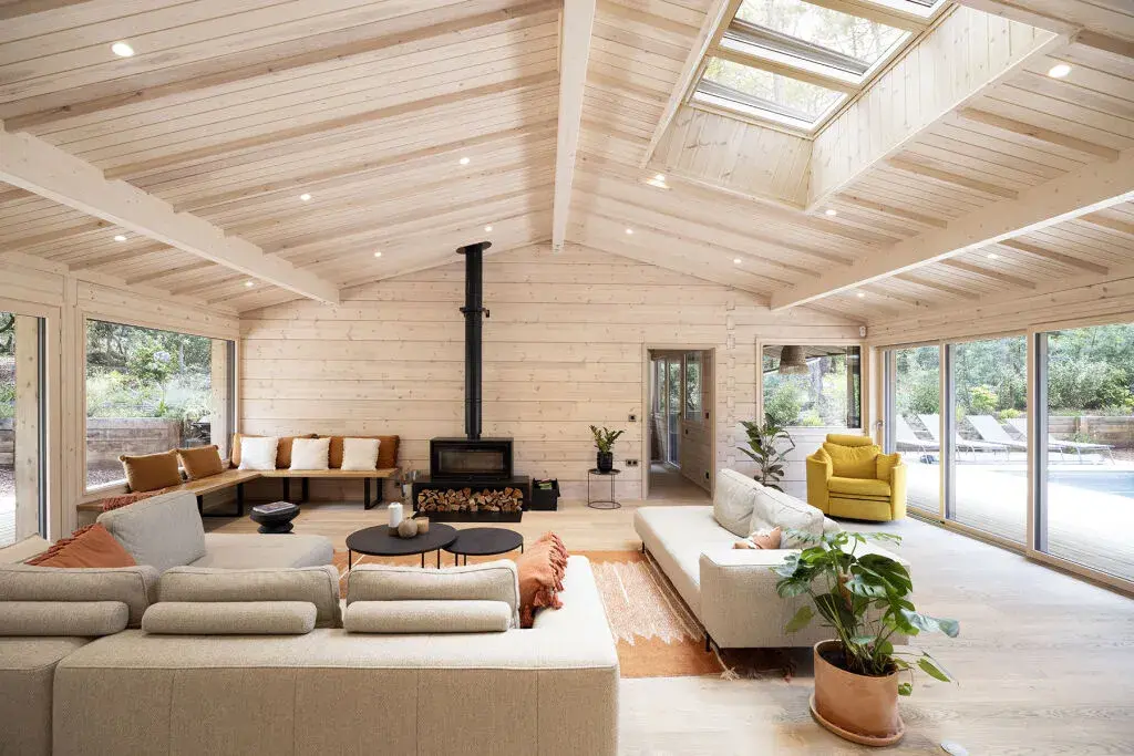 Intérieur d'une maison d'architecte