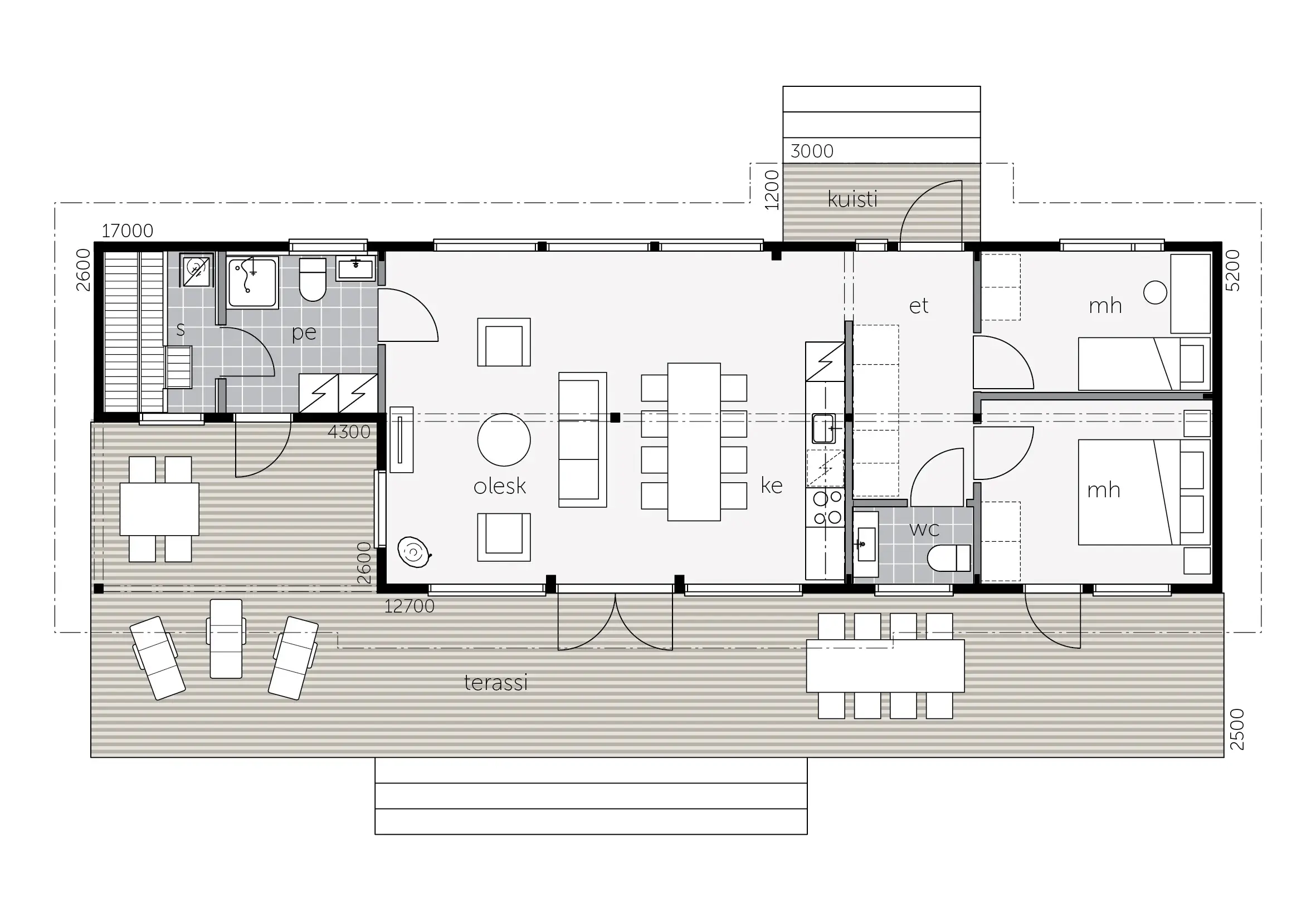 Maison Eco Ciel Bleu - Plan A plan 1