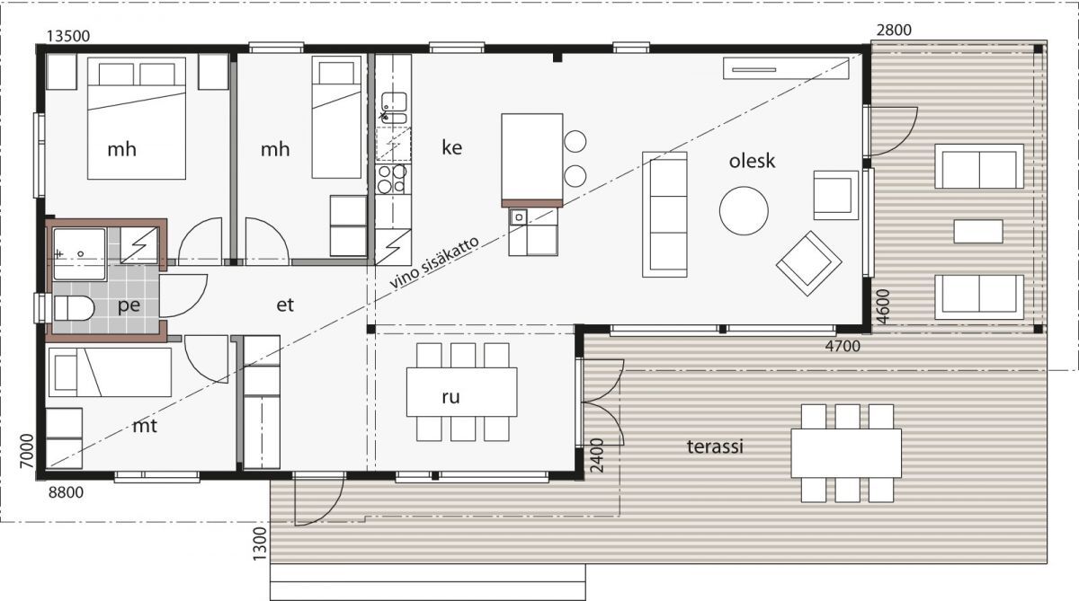 Maison Eco Vallée Verte - Plan C plan 1