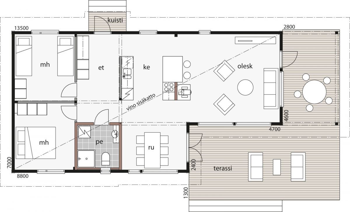 Maison Eco Vallée Verte - Plan D plan 1