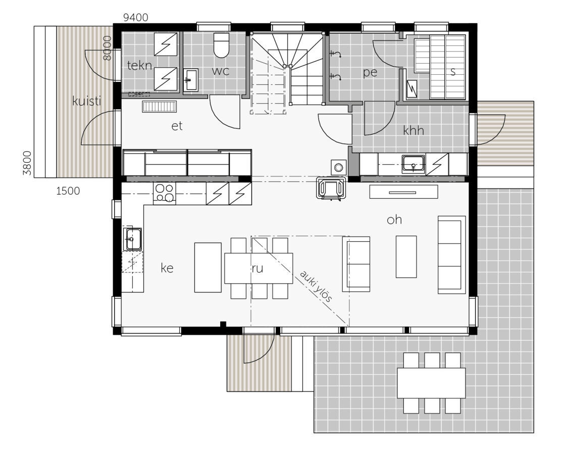 Plan Glass House 135 A plan 1