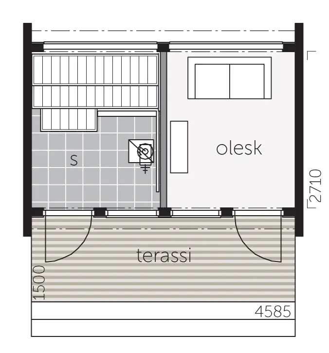 Glass House 15 - Plan A plan 1