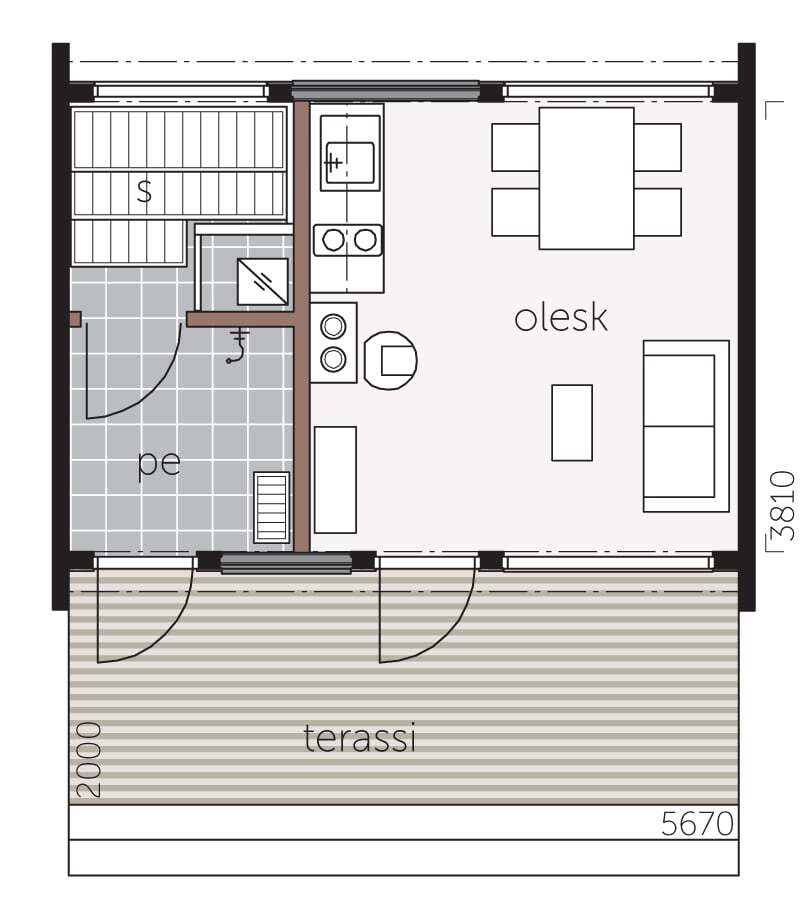Glass House 25 - Plan A plan 1