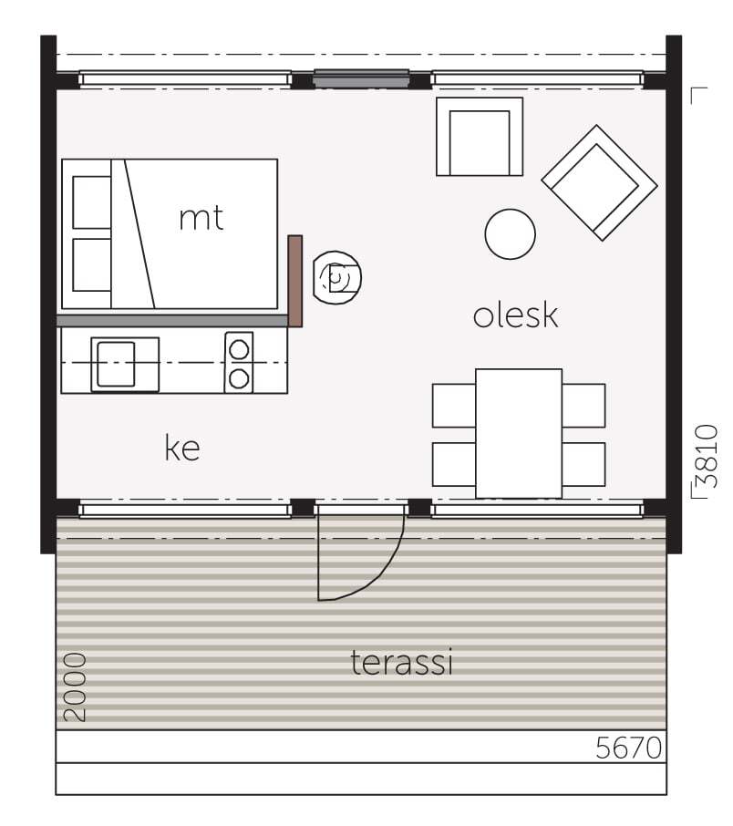 Glass House 25 - Plan C plan 1