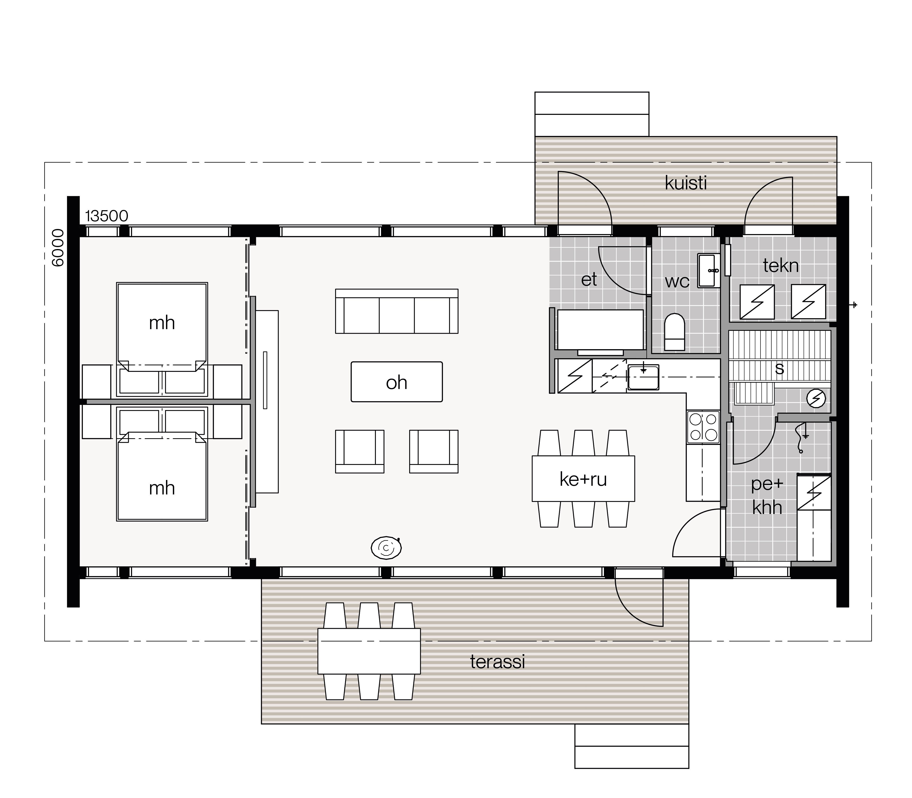 Plan Glass house 85A plan 1