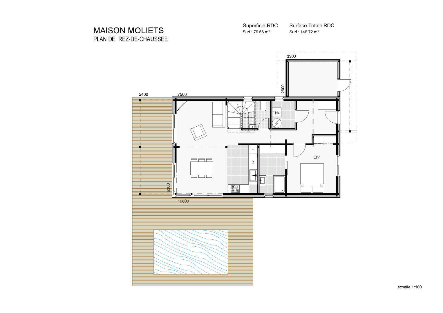 Plan maison des Landes plan 1