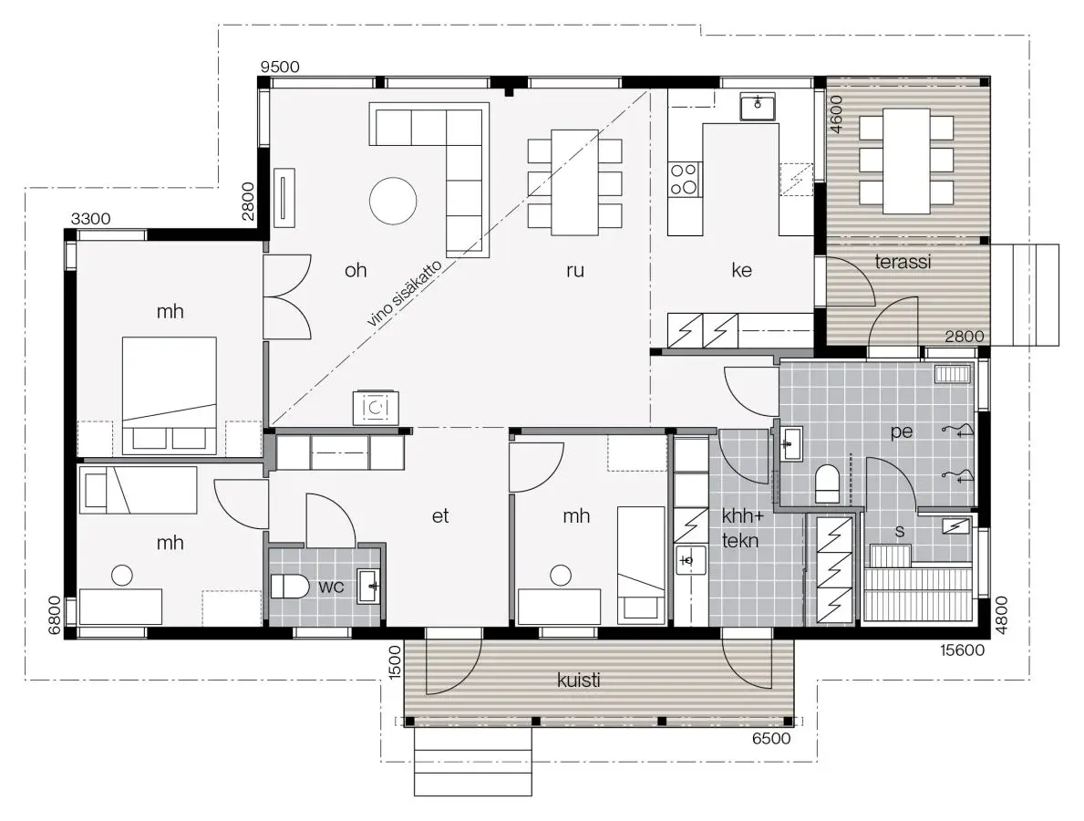 Maison écologique Forêt du Soleil - 130A plan 1
