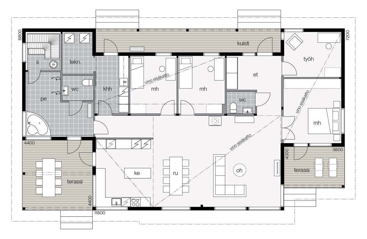 Maison écologique Forêt du Soleil - 178A plan 1