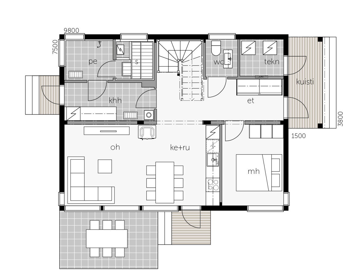 Plan My House 120 A-2 plan 1