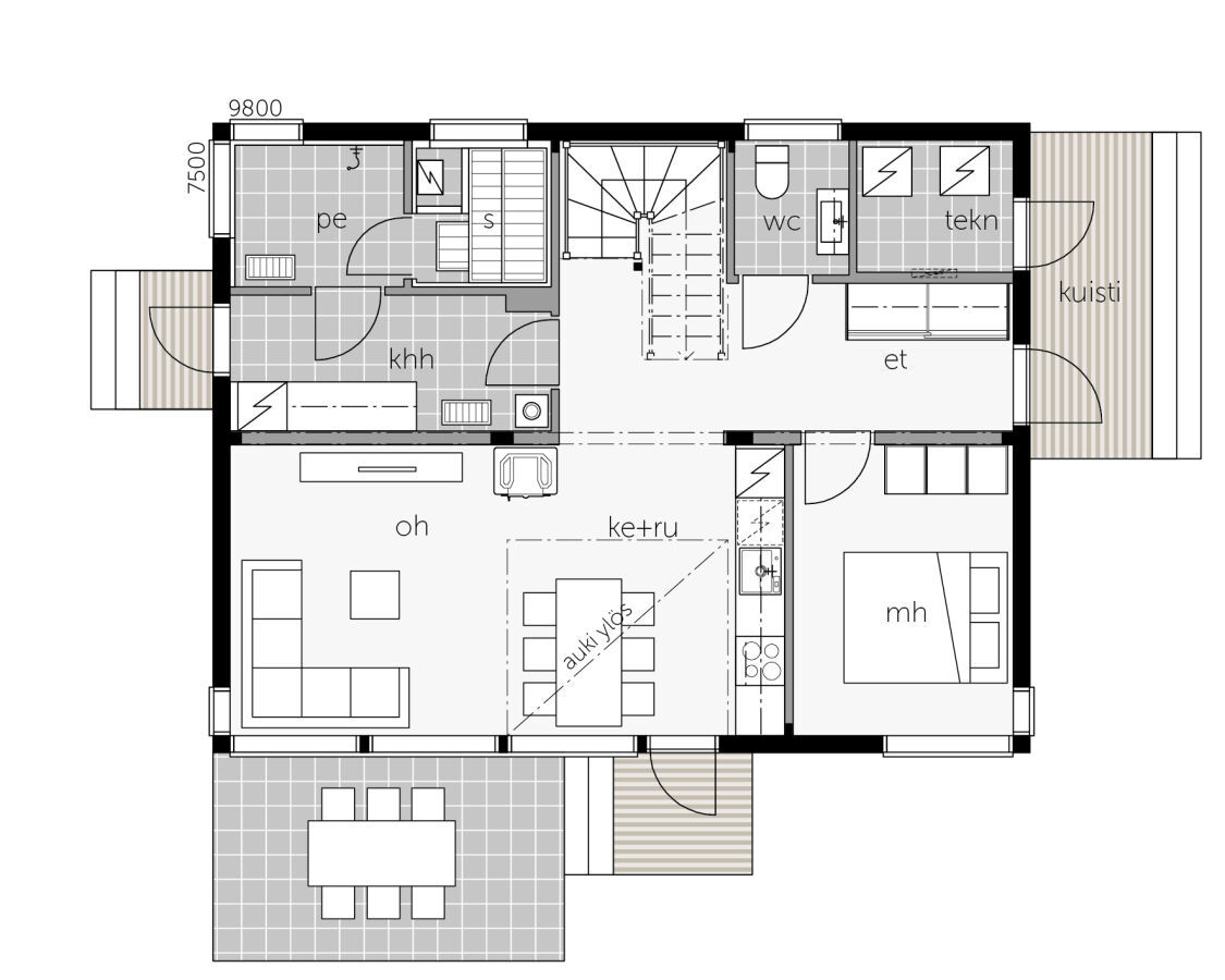 Plan My House 120 A-1 plan 1