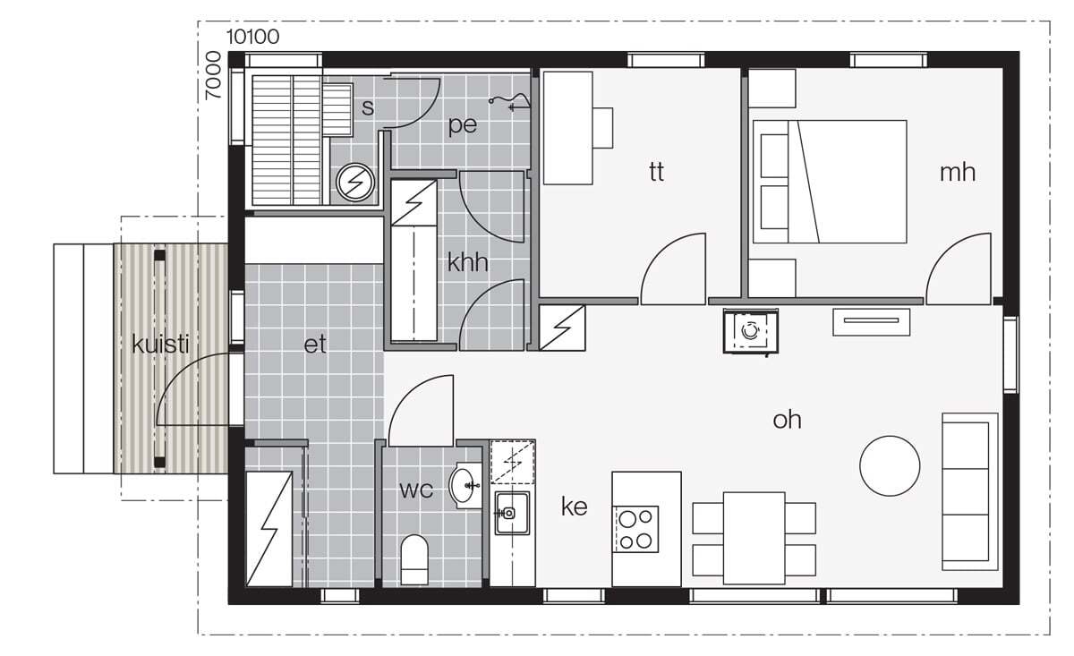 My House 74 B plan 1
