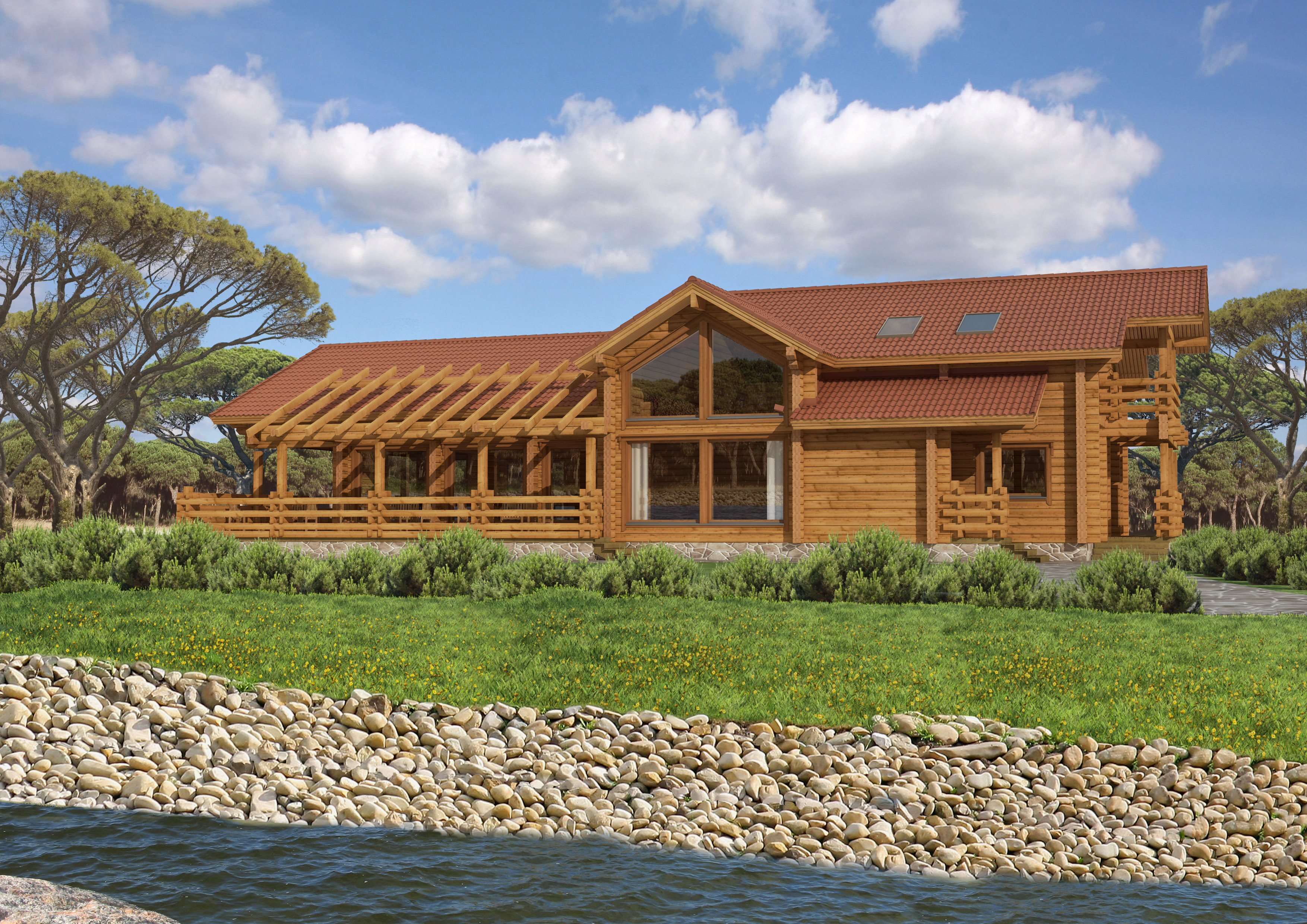 River Clubhouse - Log Building