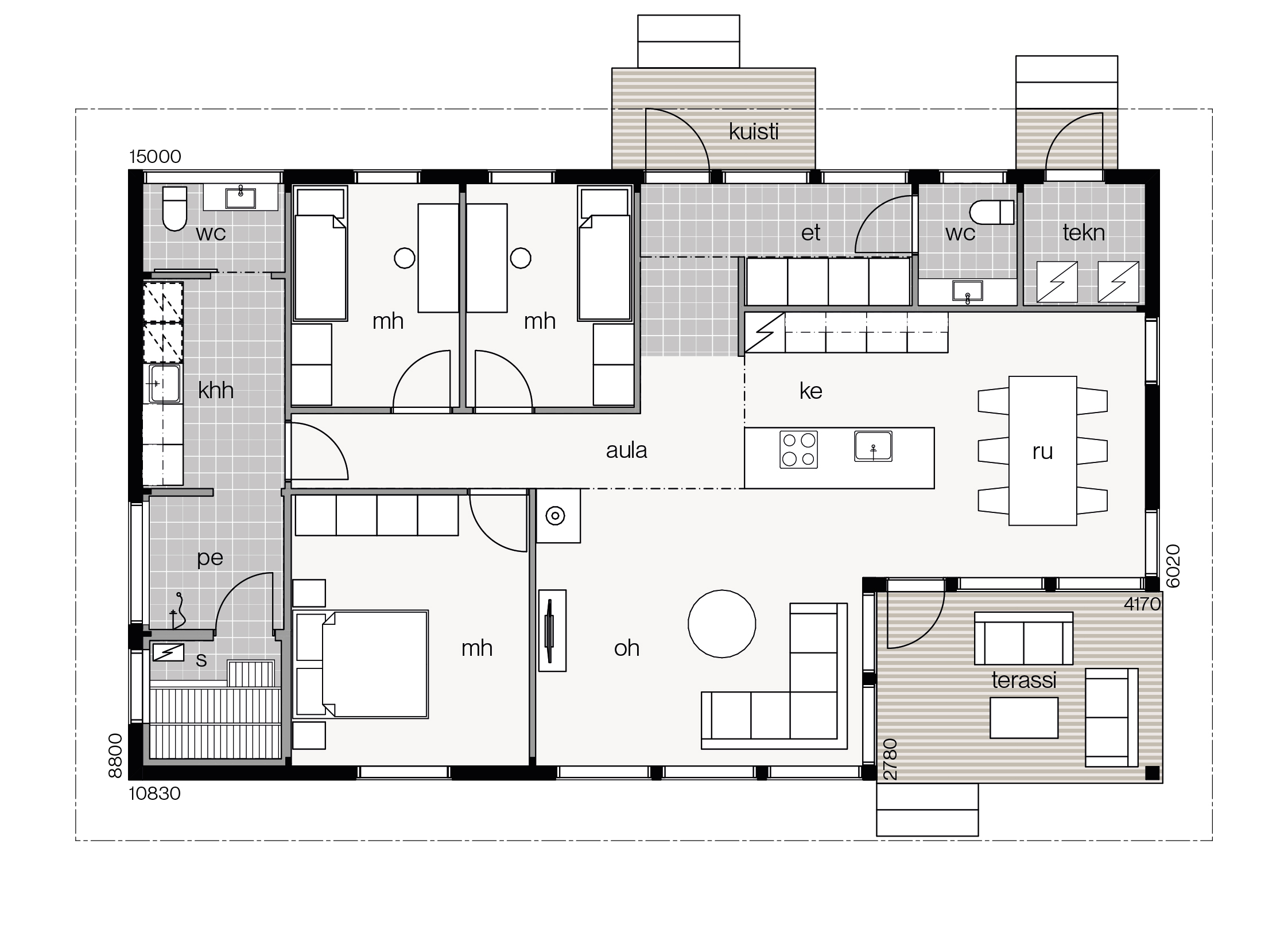Aurinkoniemi 126A floor plan 1