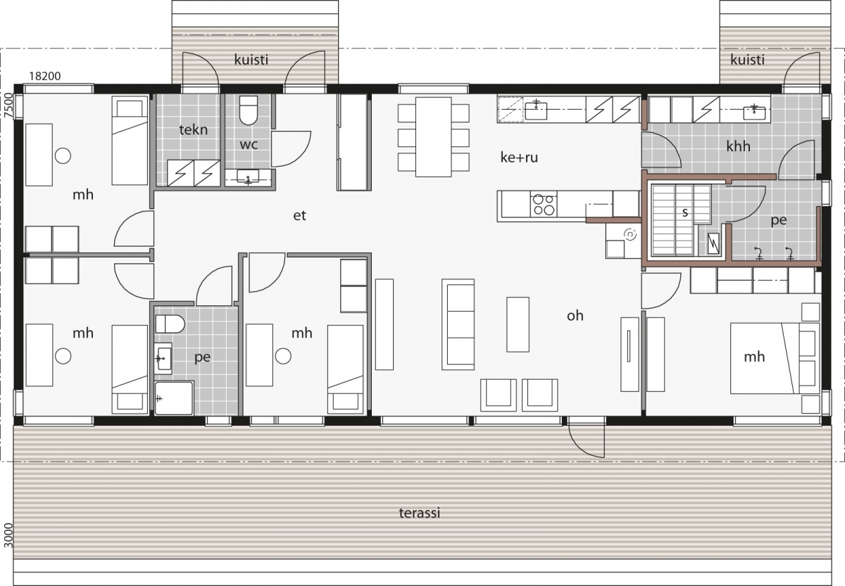 Glass House 142A floor plan 1