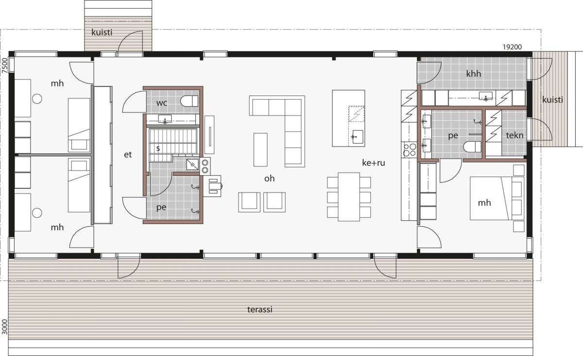 Glass House 150A floor plan 1