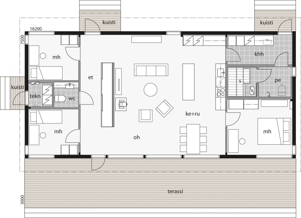 Glass House 126A floor plan 1