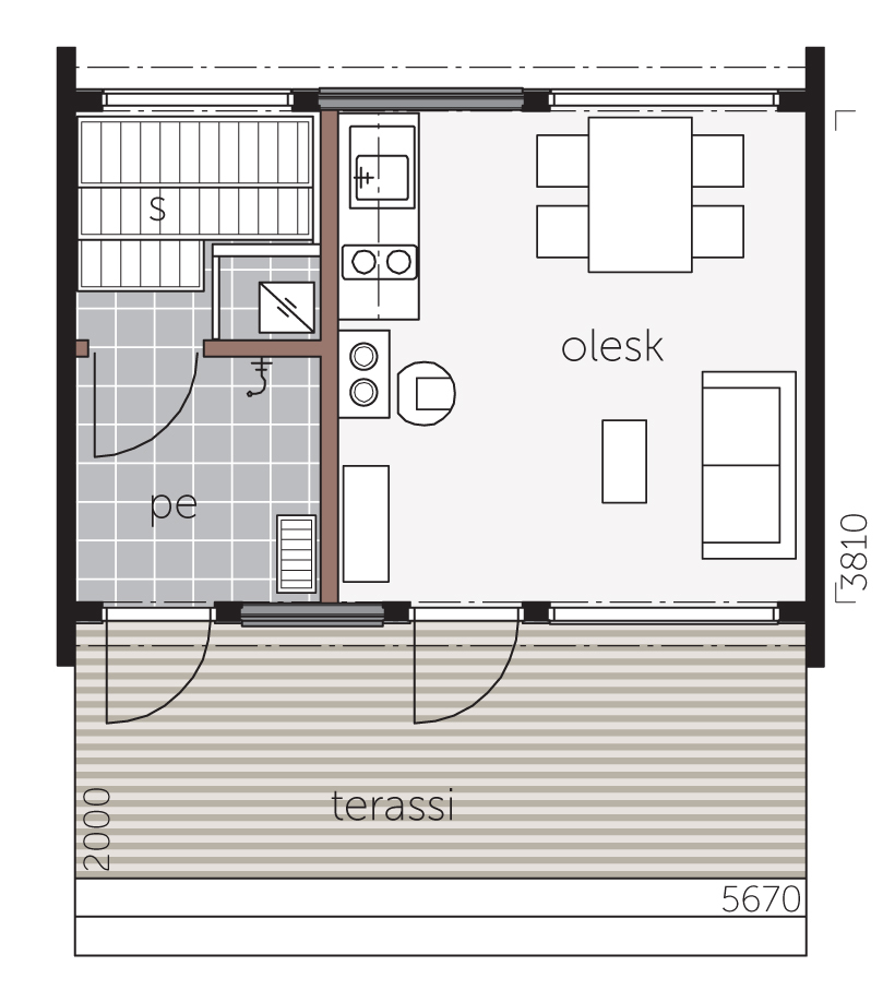 Glass House 25A floor plan 1