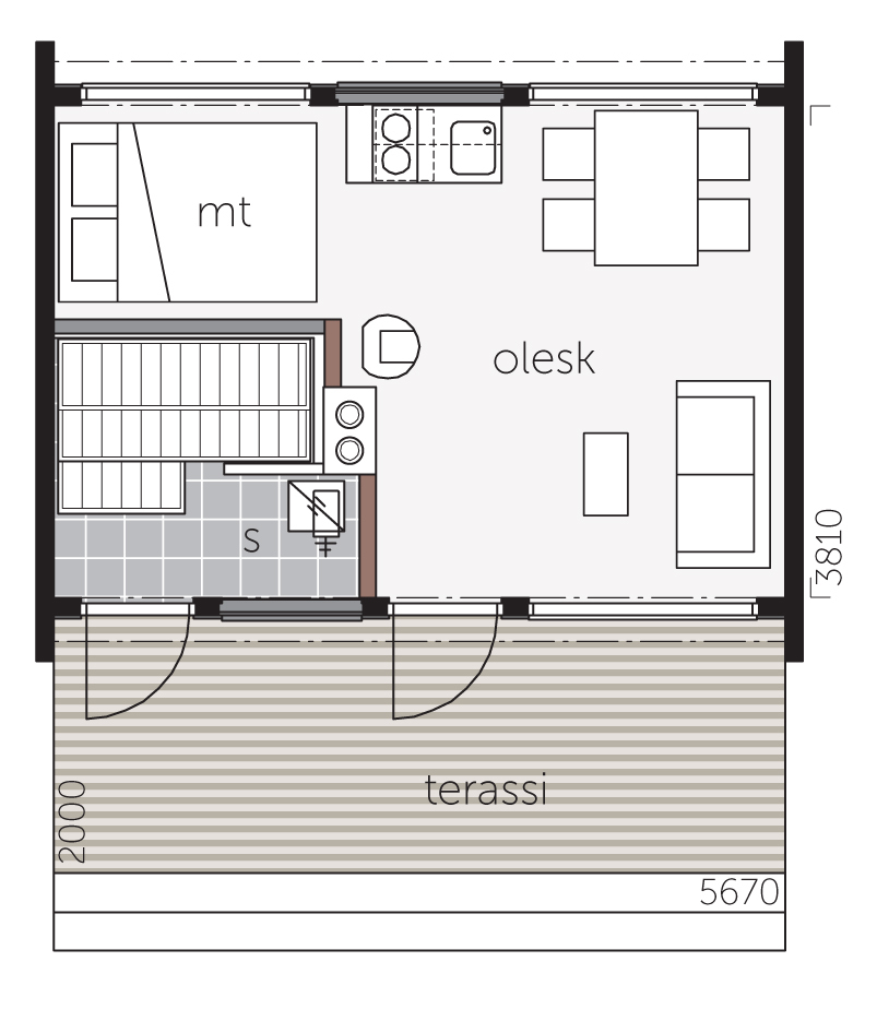 Glass House 25B pohjakuva 1