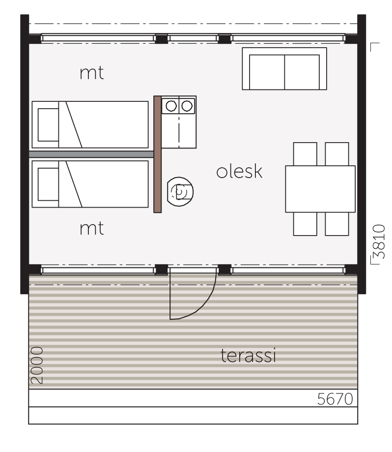Glass House 25D floor plan 1