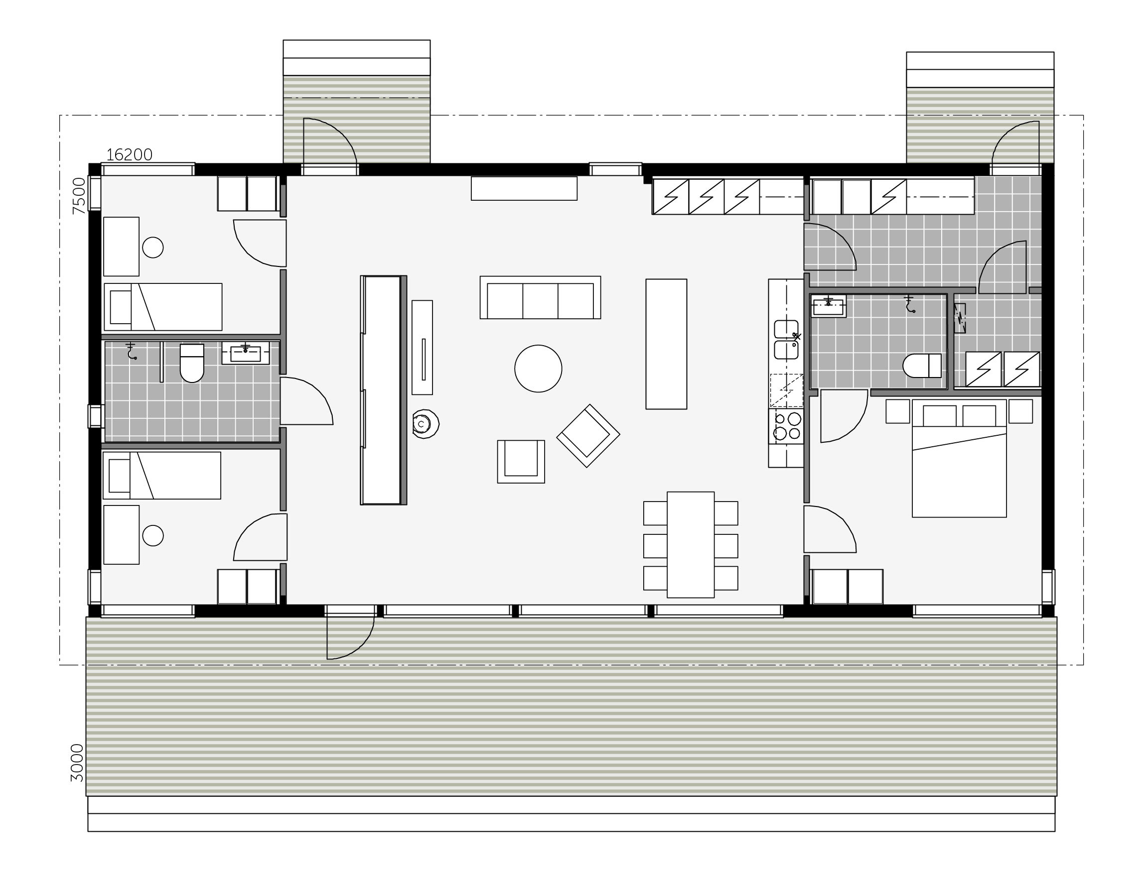 Glass House 126C floor plan 1