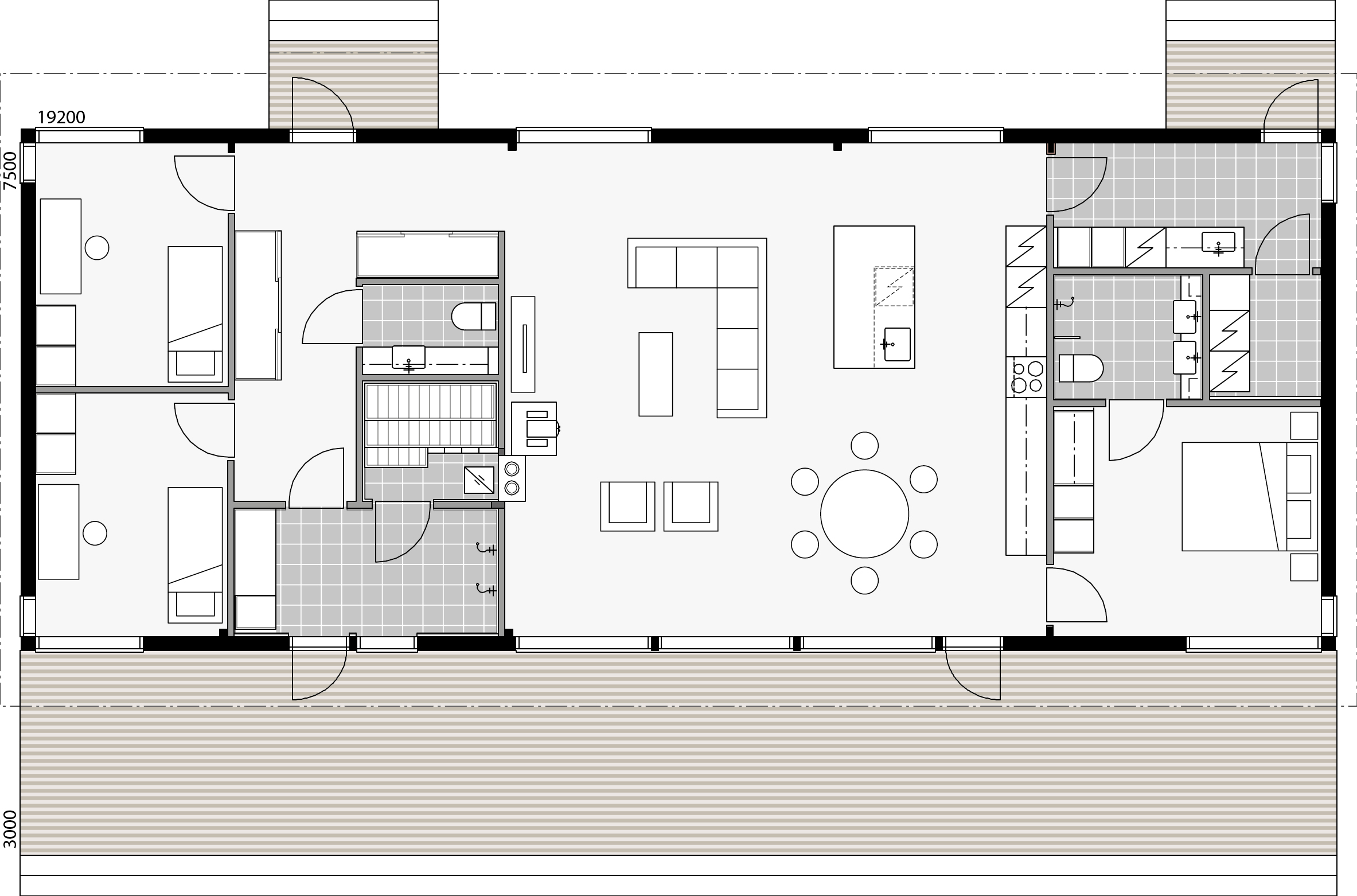 Glass House 150B floor plan 1