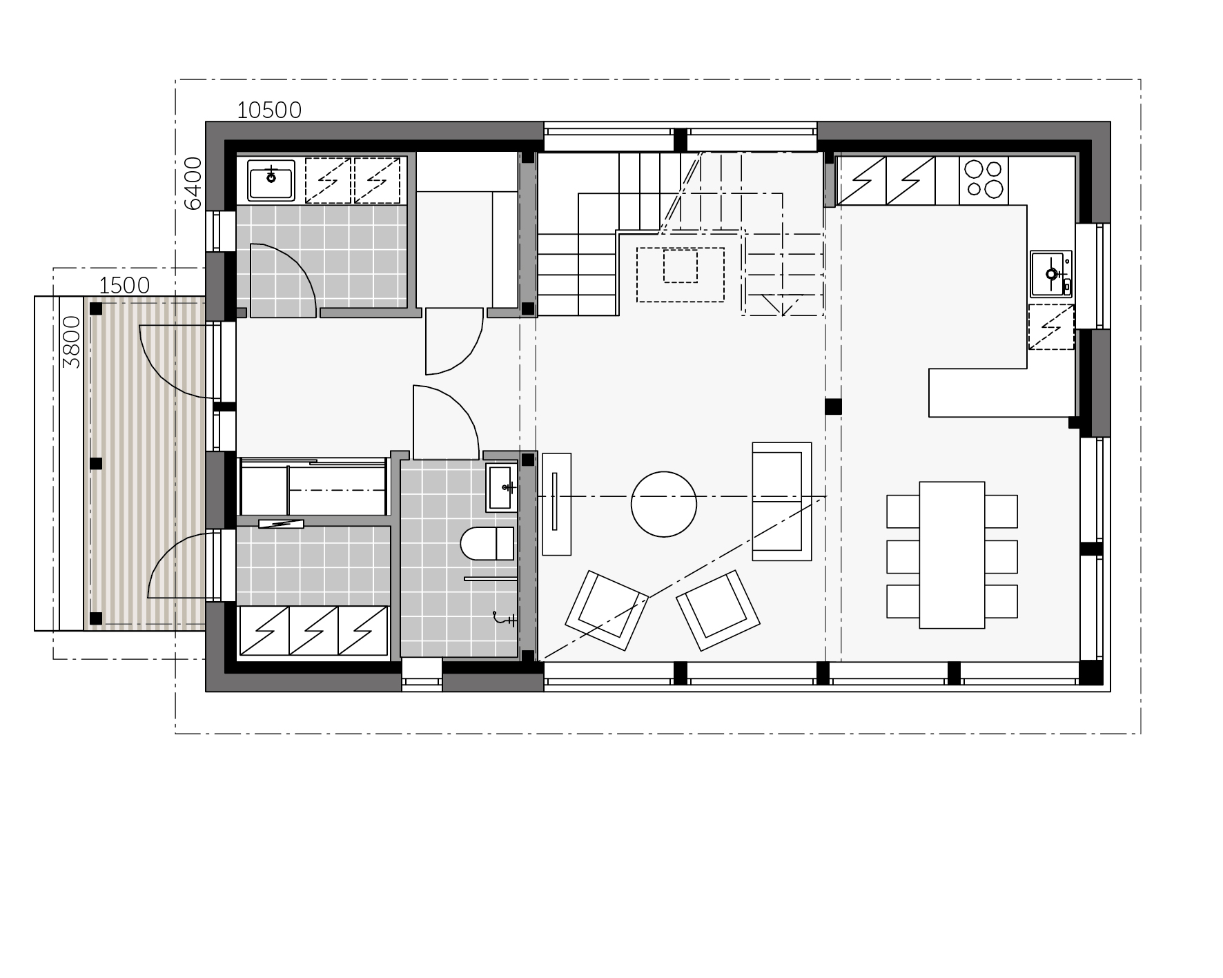 Hill House EX 125 floor plan 1