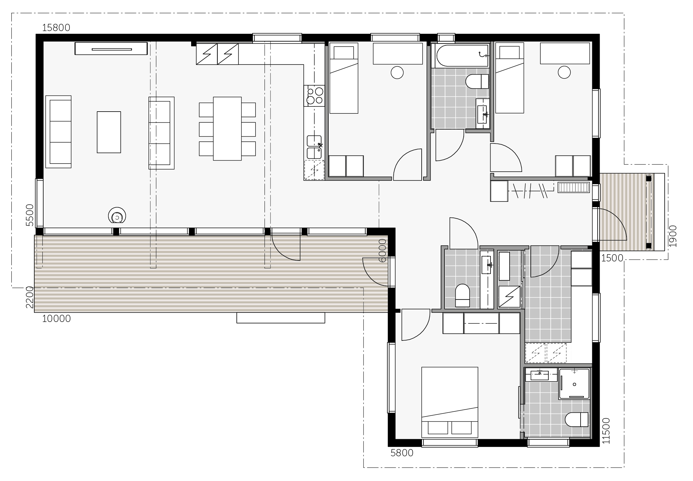 Hill House S 127 floor plan 1