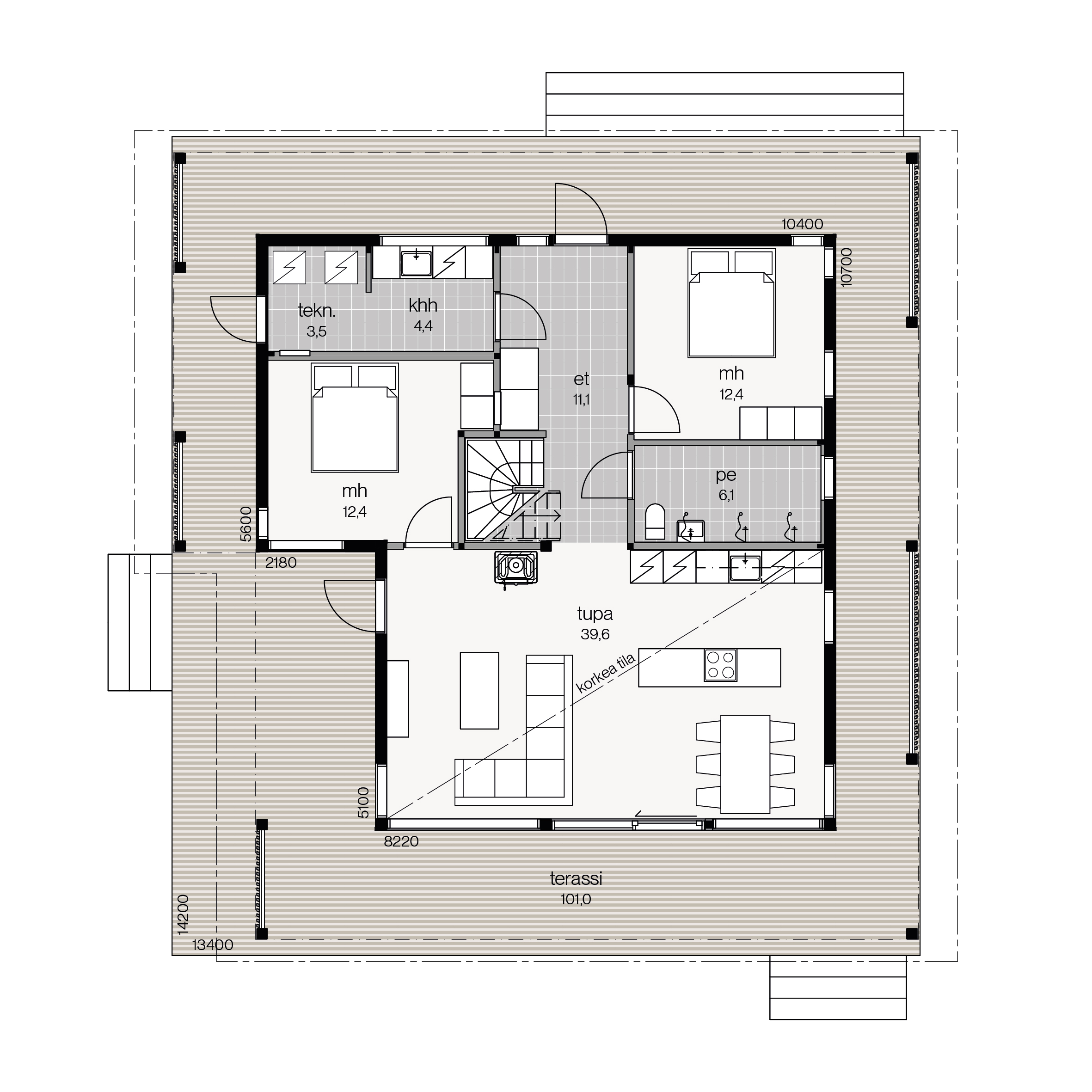 Horisontti 1A floor plan 1