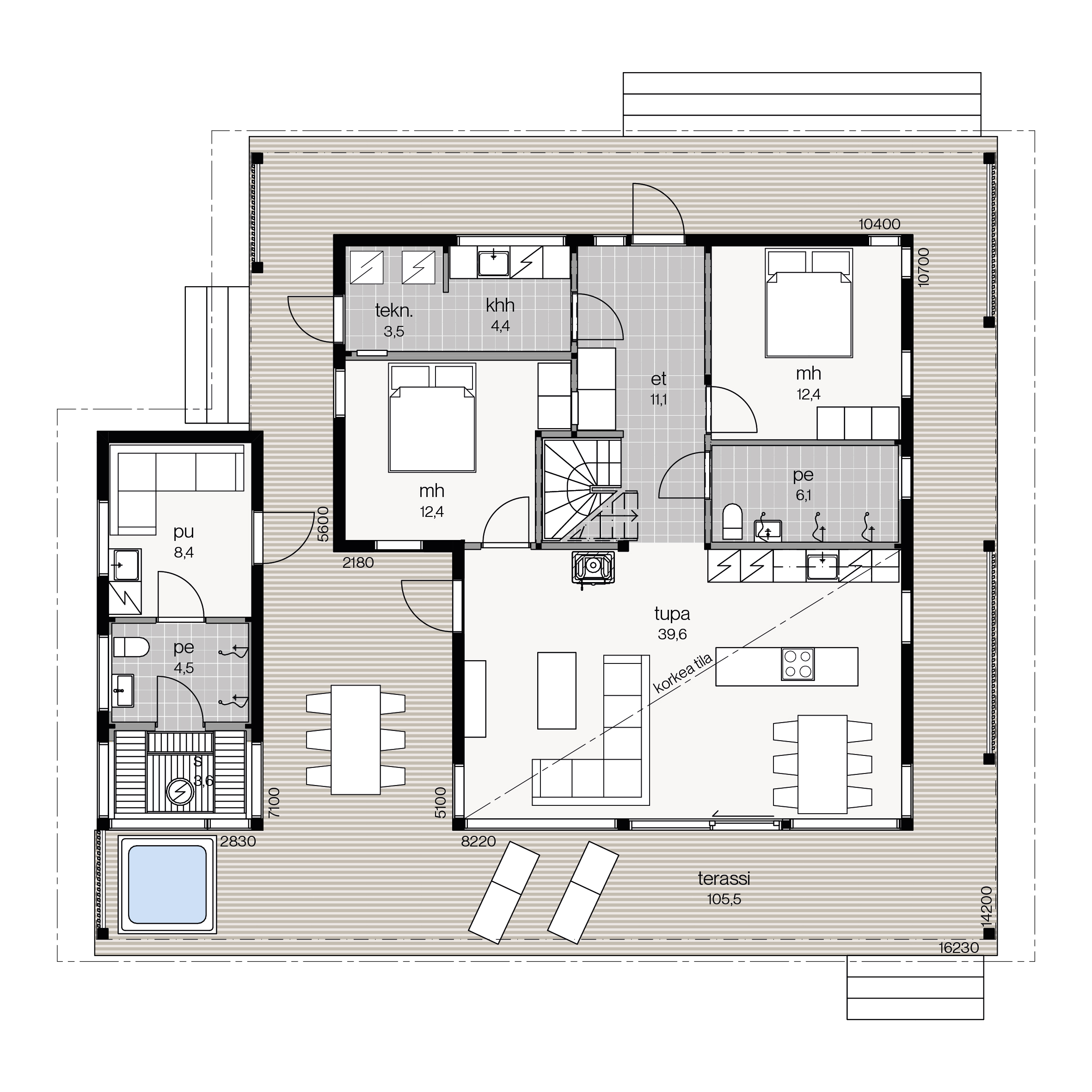 Horisontti 1B floor plan 1