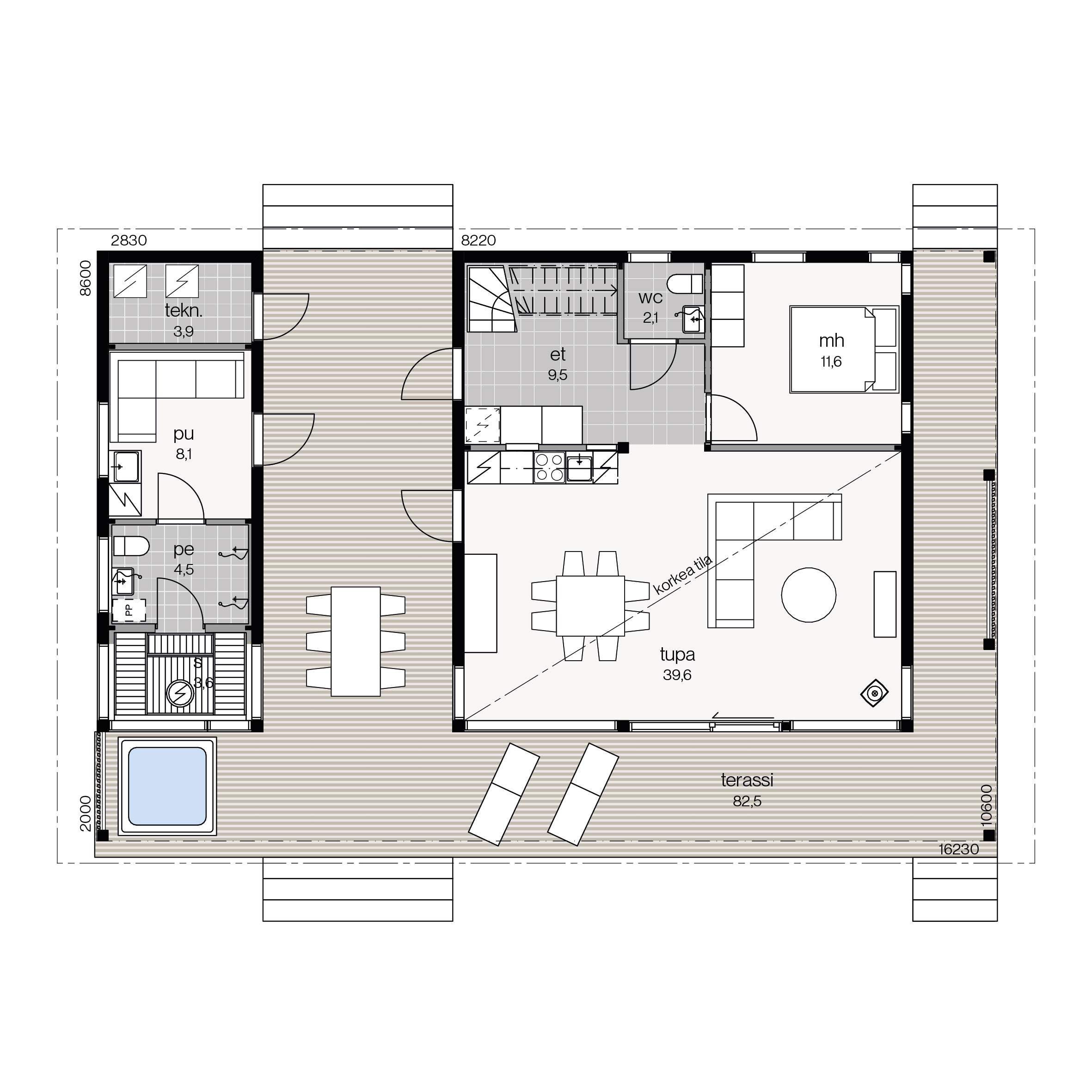 Horisontti 1C floor plan 1