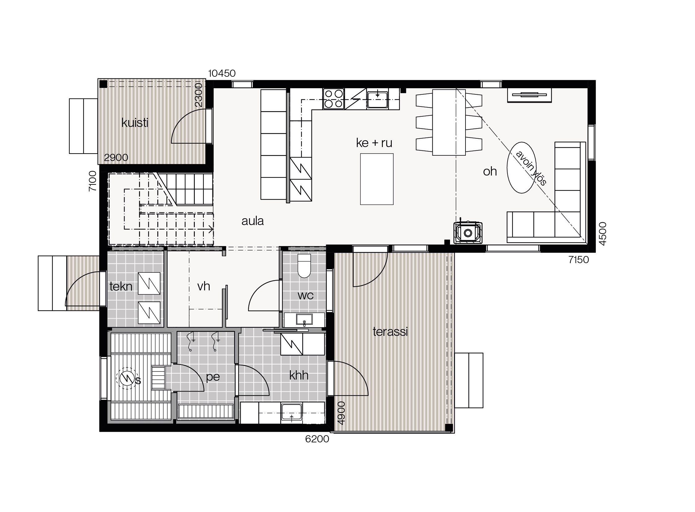 Koivuhaka 156A floor plan 1
