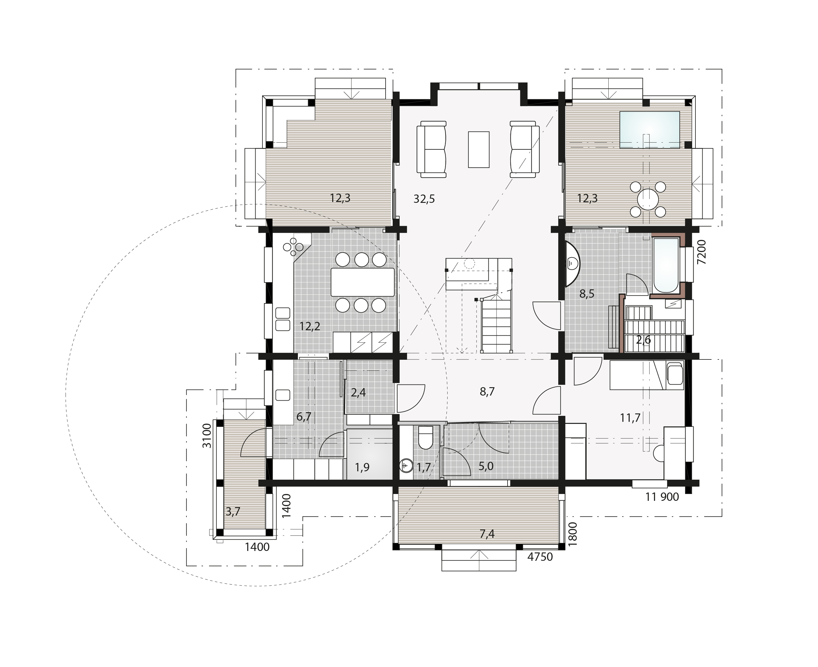 Grimmia 1-2 floor plan 1