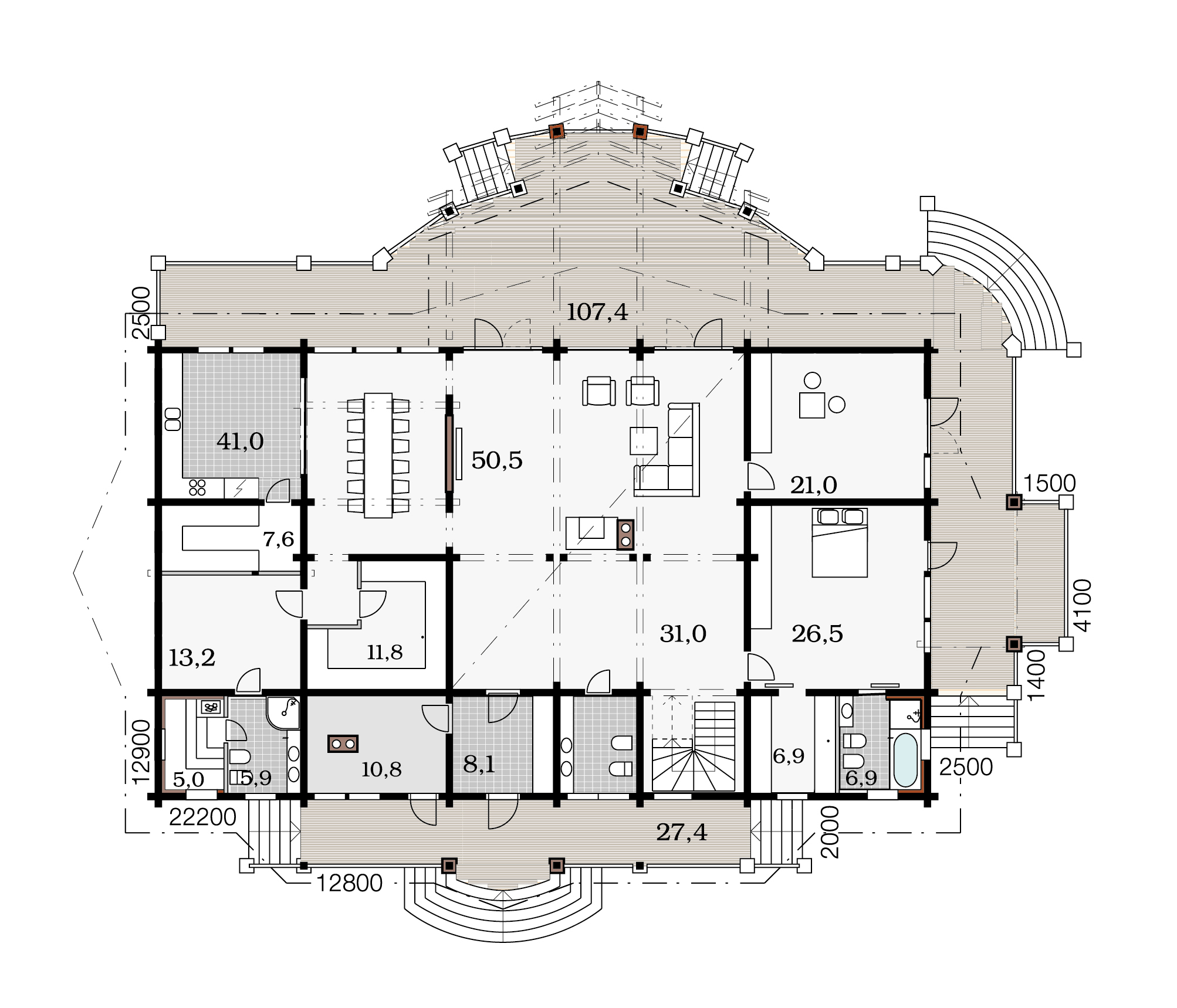 Mimosa floor plan 1
