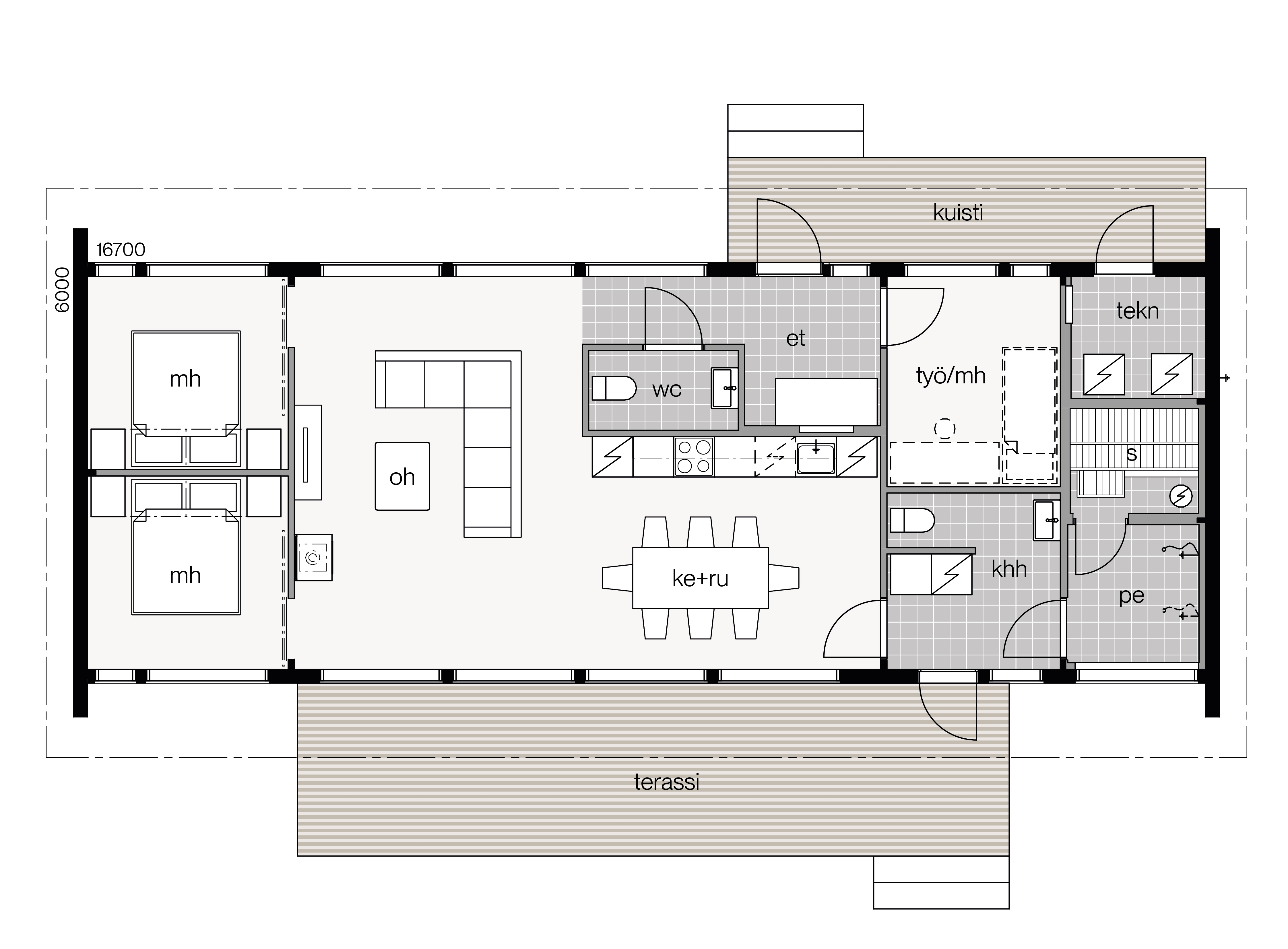 Glass House 2 - 105A floor plan 1