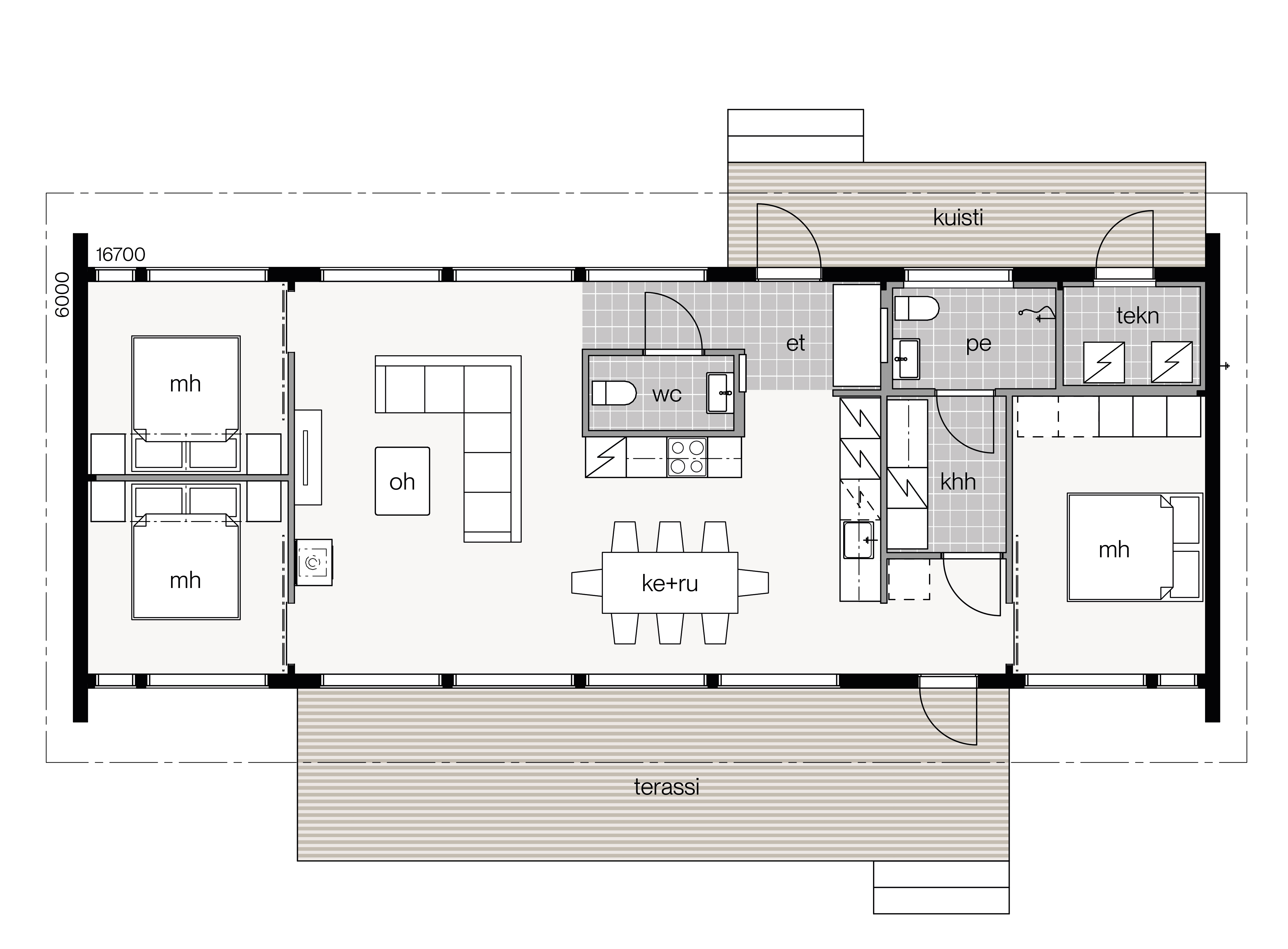 Glass House 2 - 105B floor plan 1