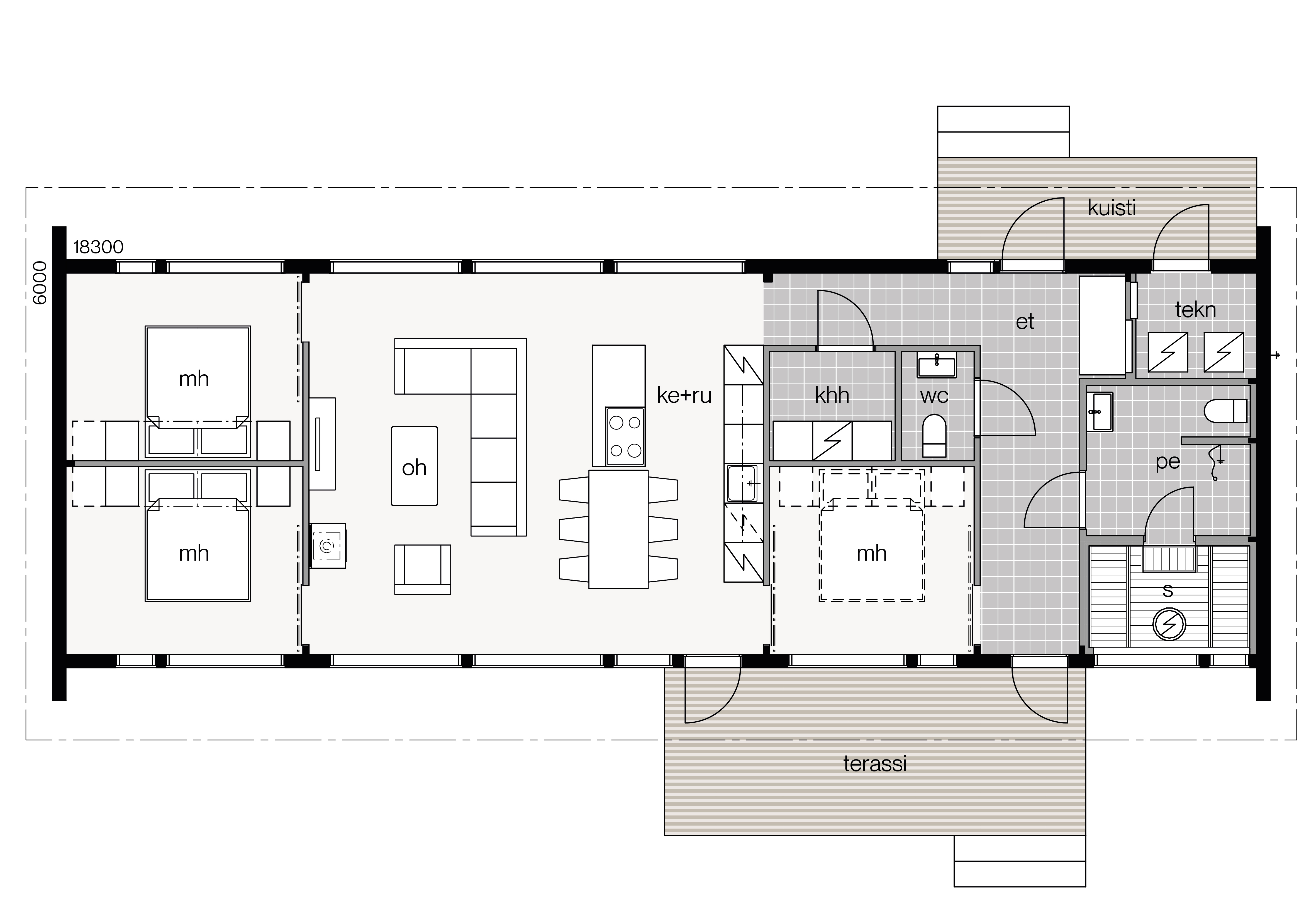 Glass House 2 115A floor plan 1