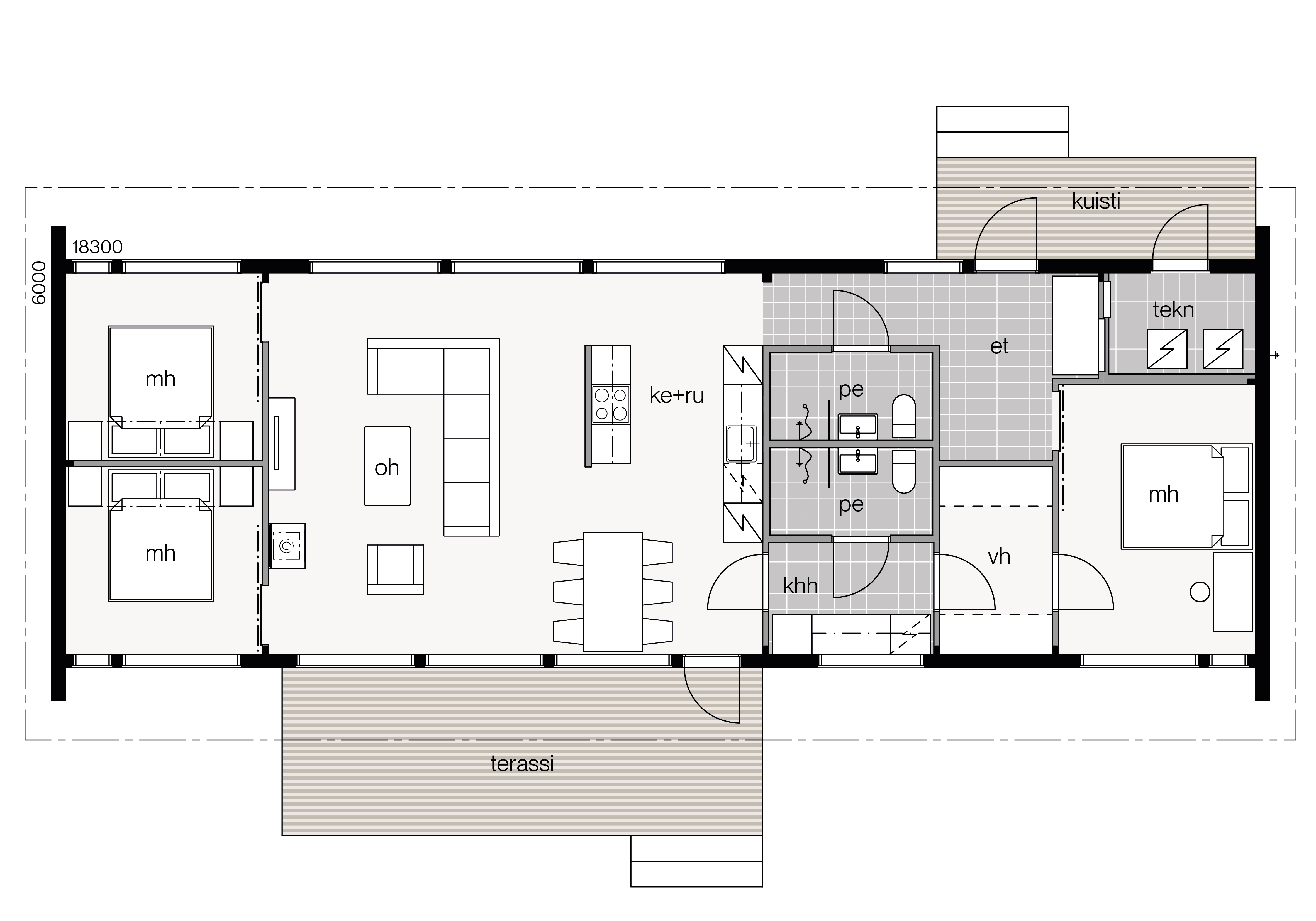 Glass House 2 - 115B floor plan 1