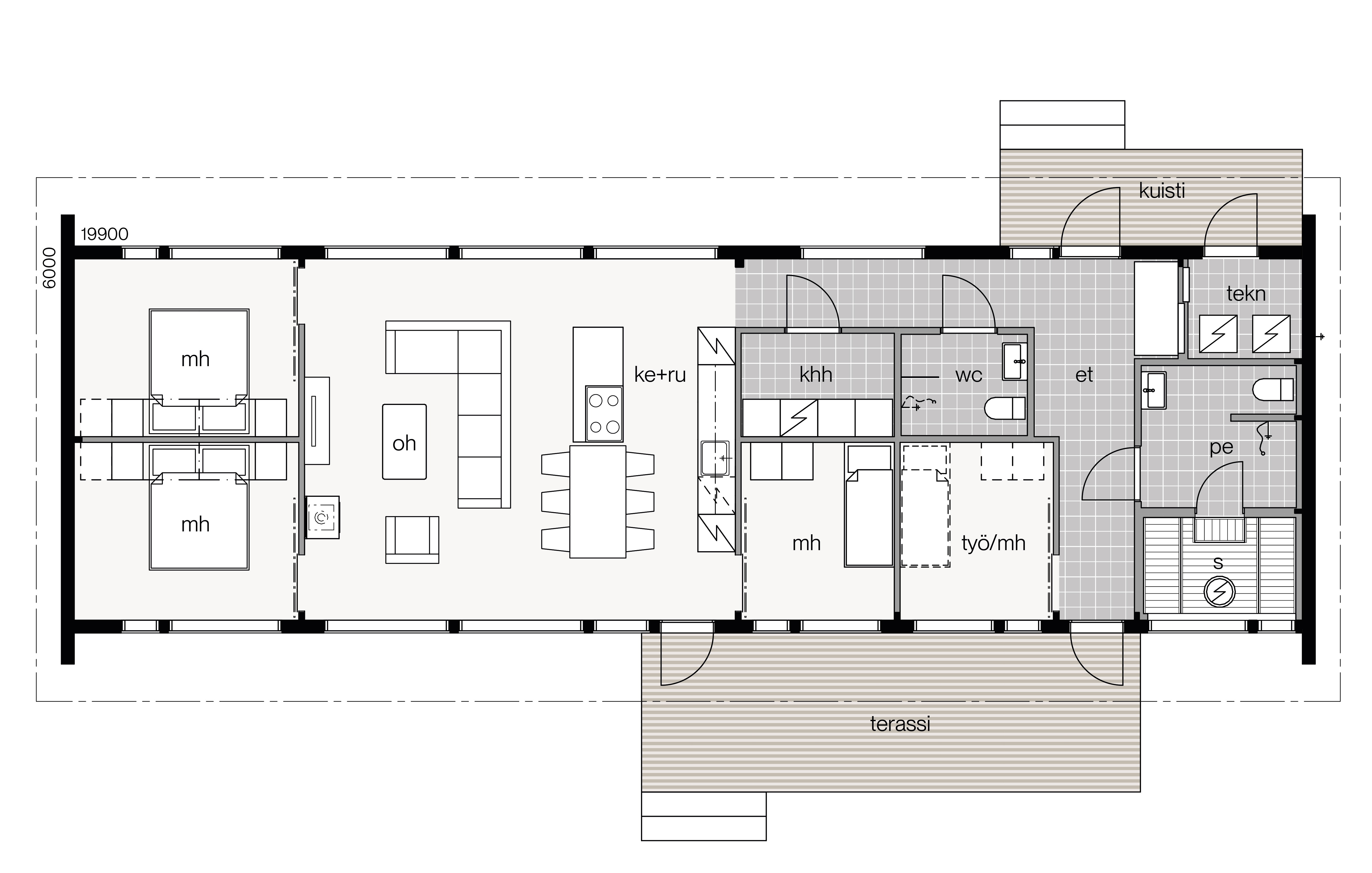 Glass House 2 - 125A floor plan 1