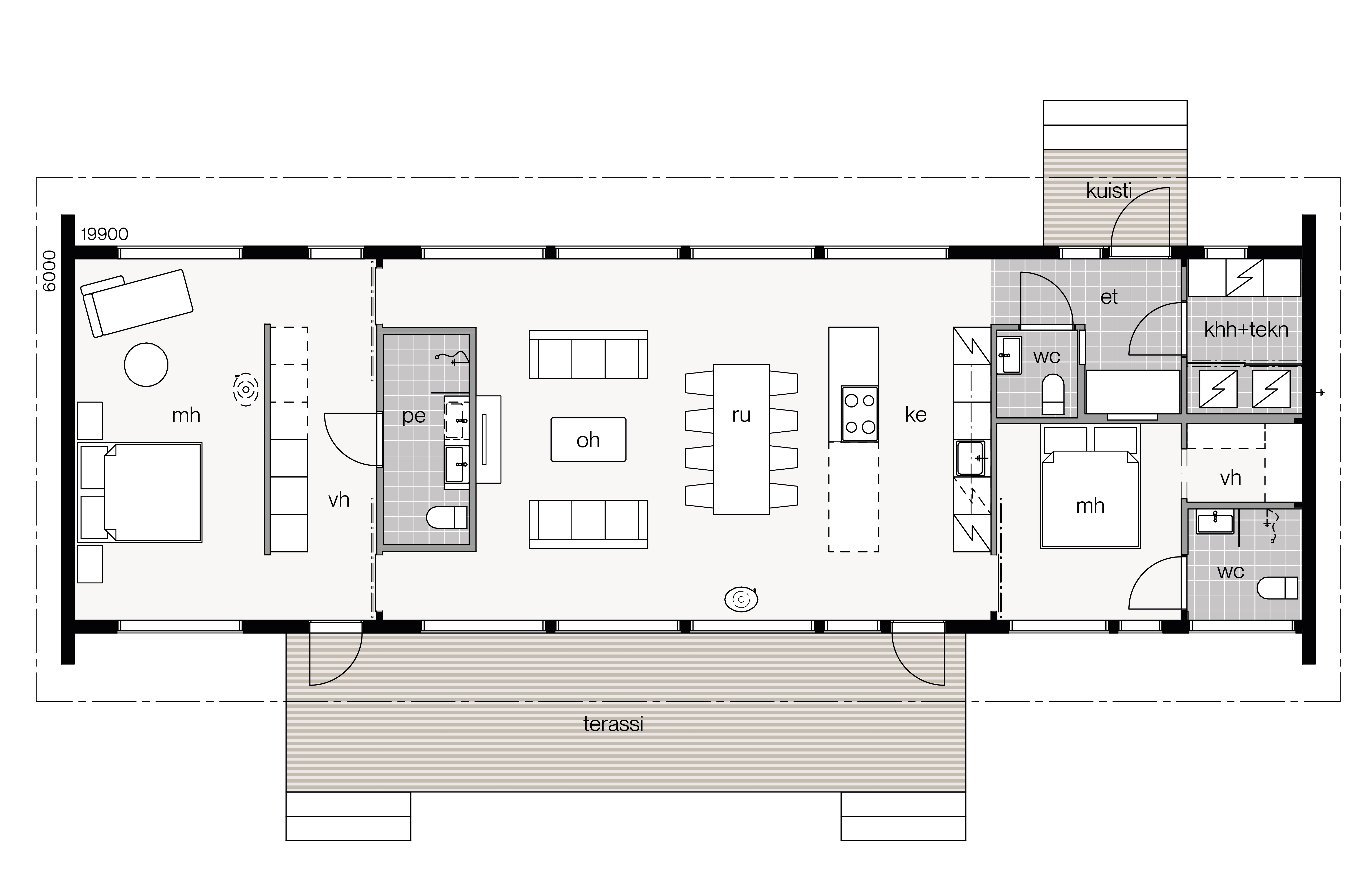 Glass House 2 - 125B floor plan 1