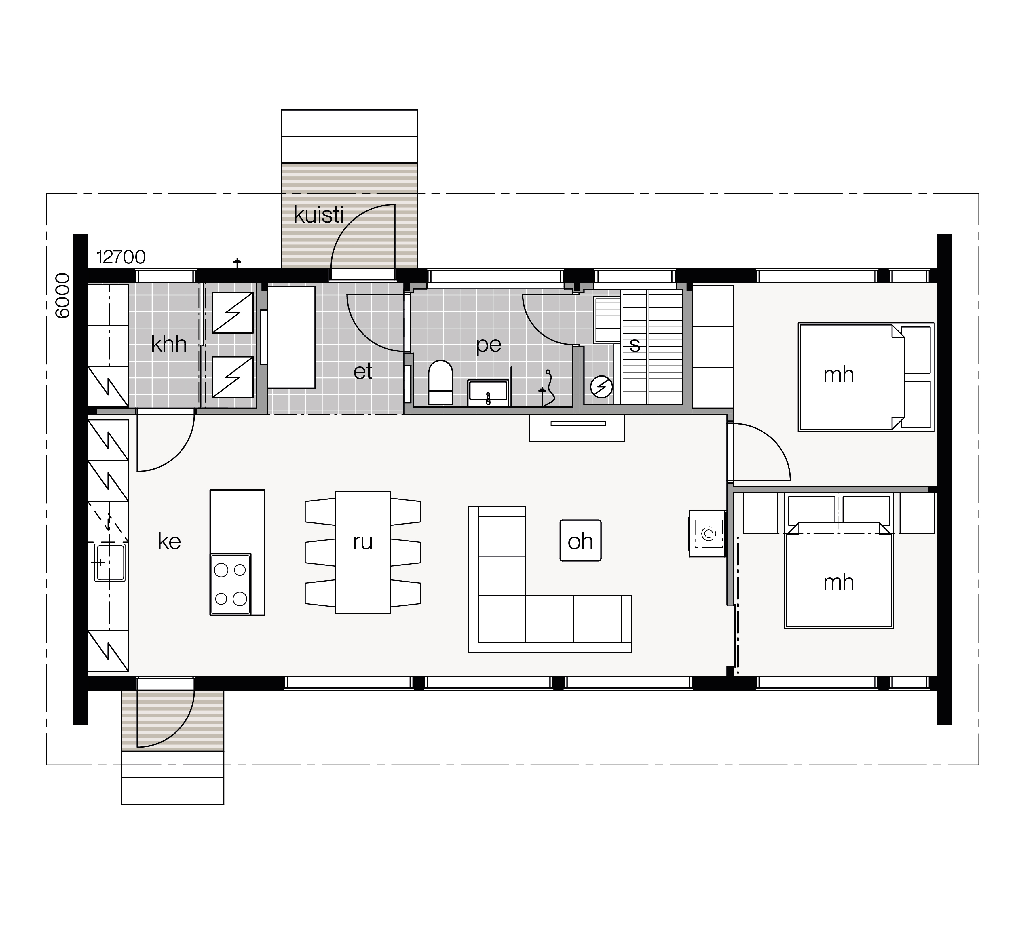 Glass House 2 - 80A floor plan 1